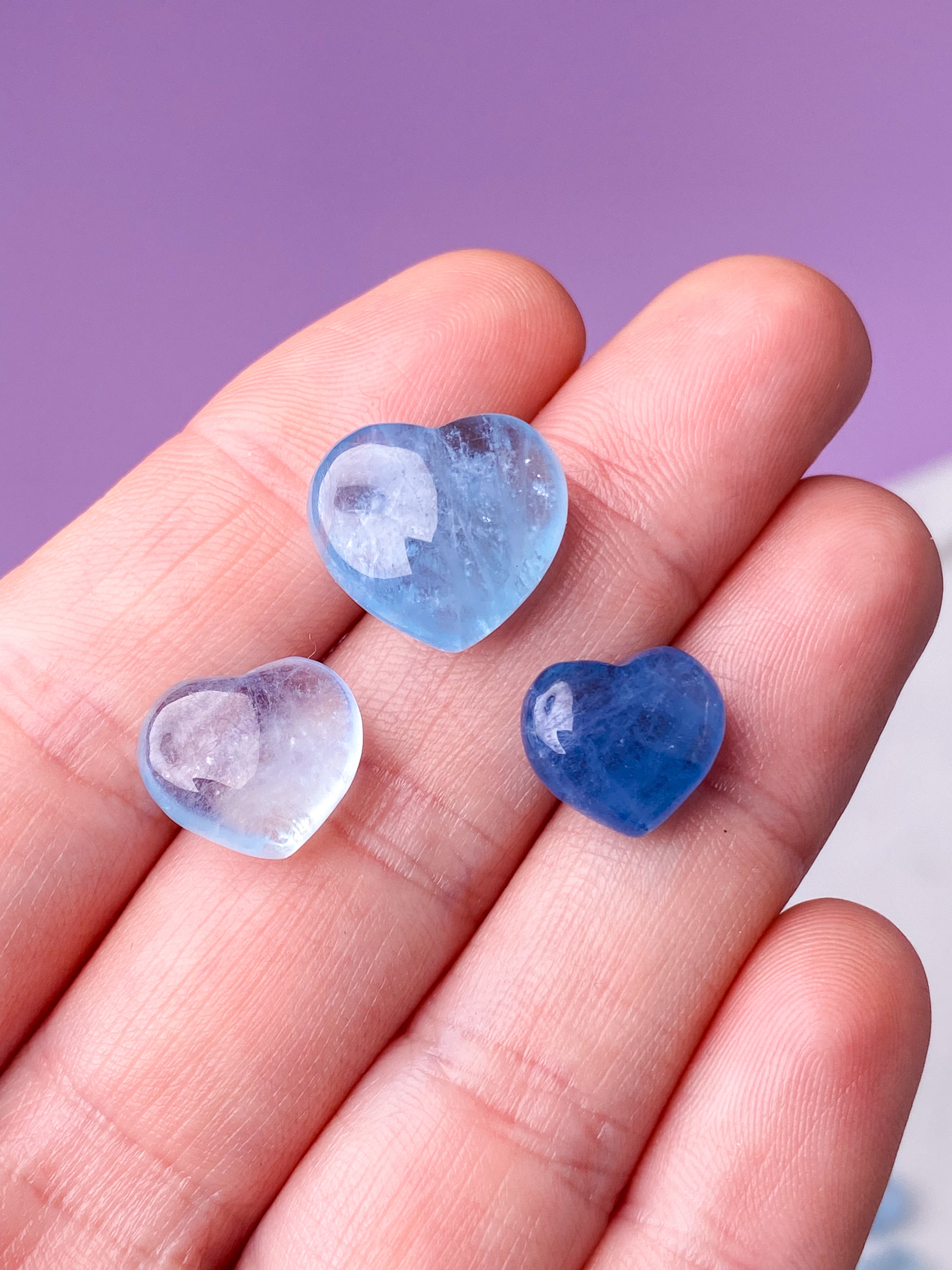 Akvamarin Mini Hjerte