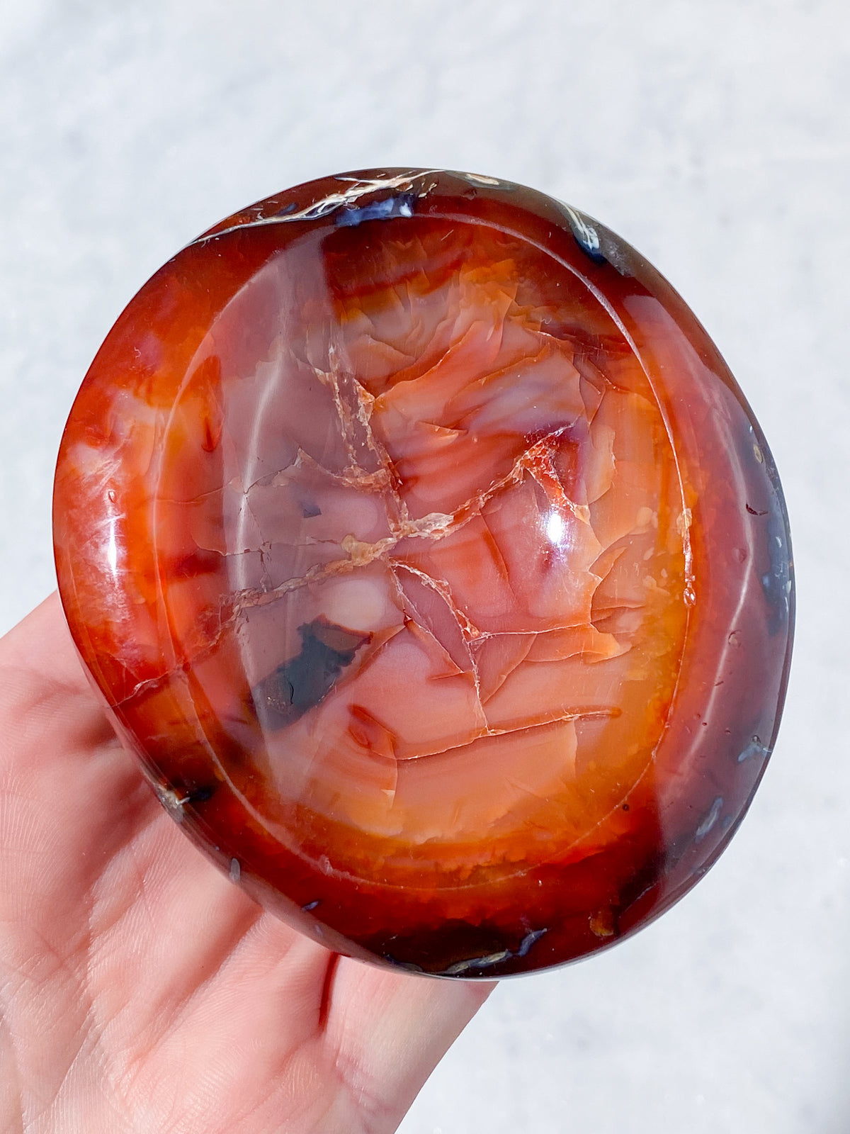 Carnelian Jewelry Dish (No. 5)