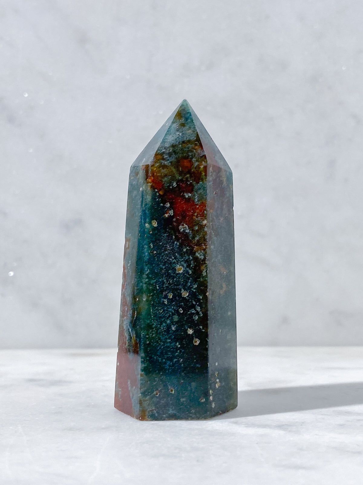 Carnelian & Moss Agate Tower (No. 9)