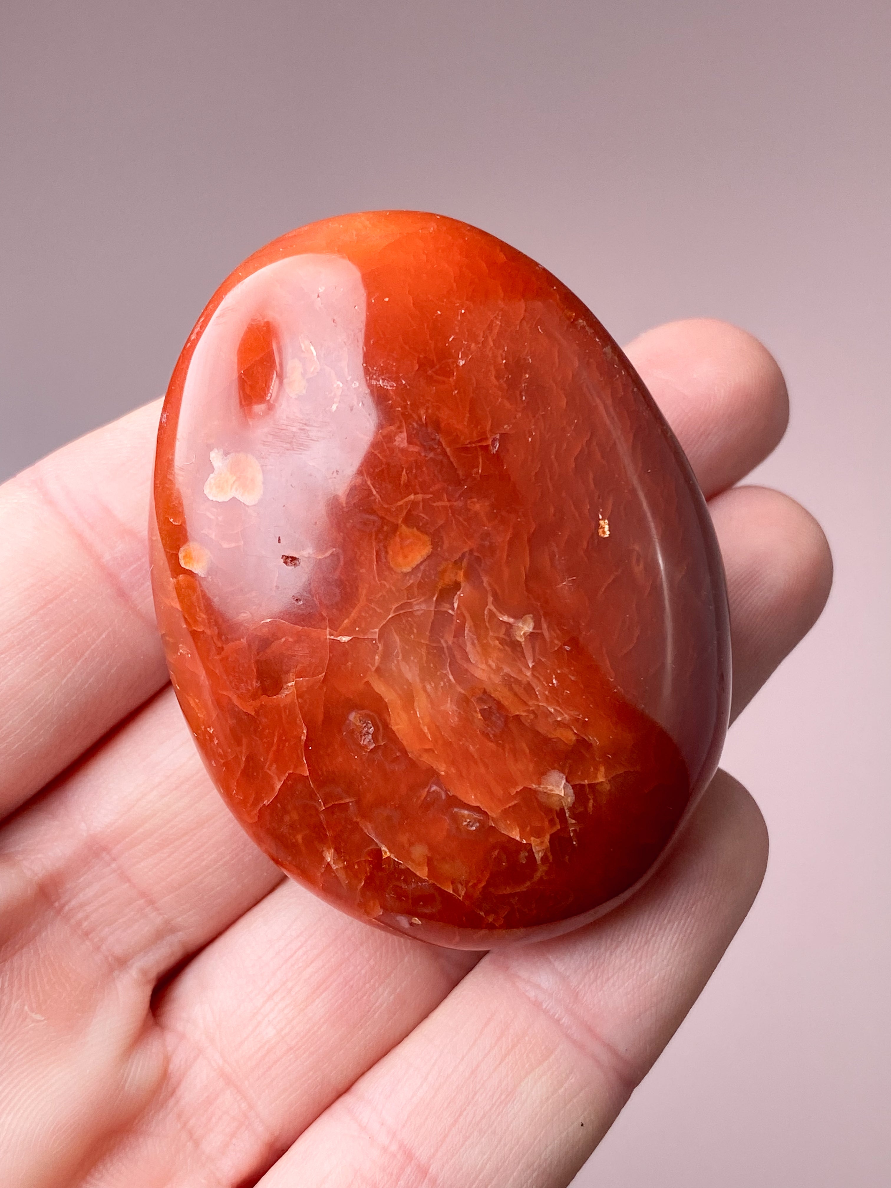 Karneol Palmstone (Nr. 1)