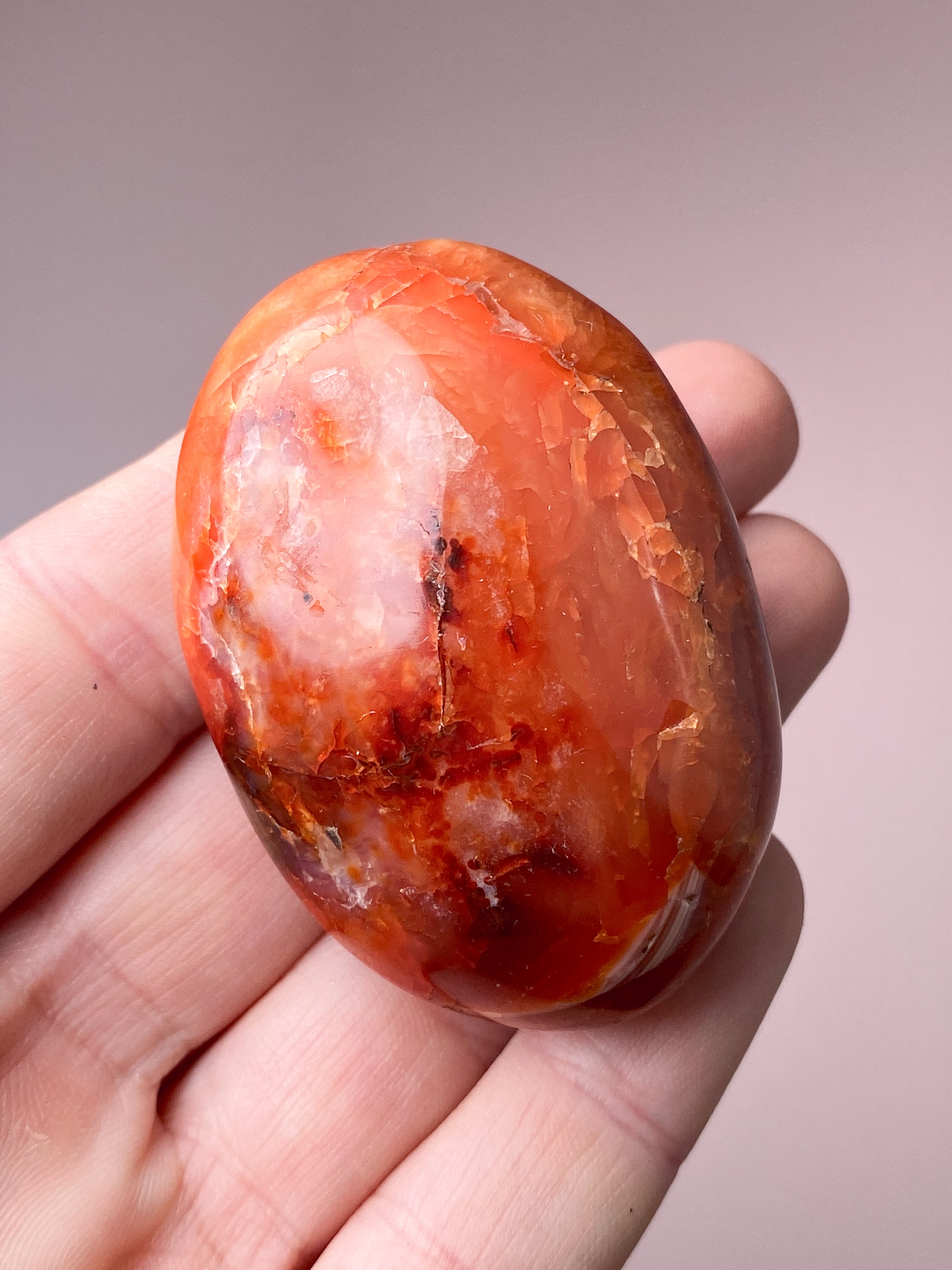 Karneol Palmstone (Nr. 5)