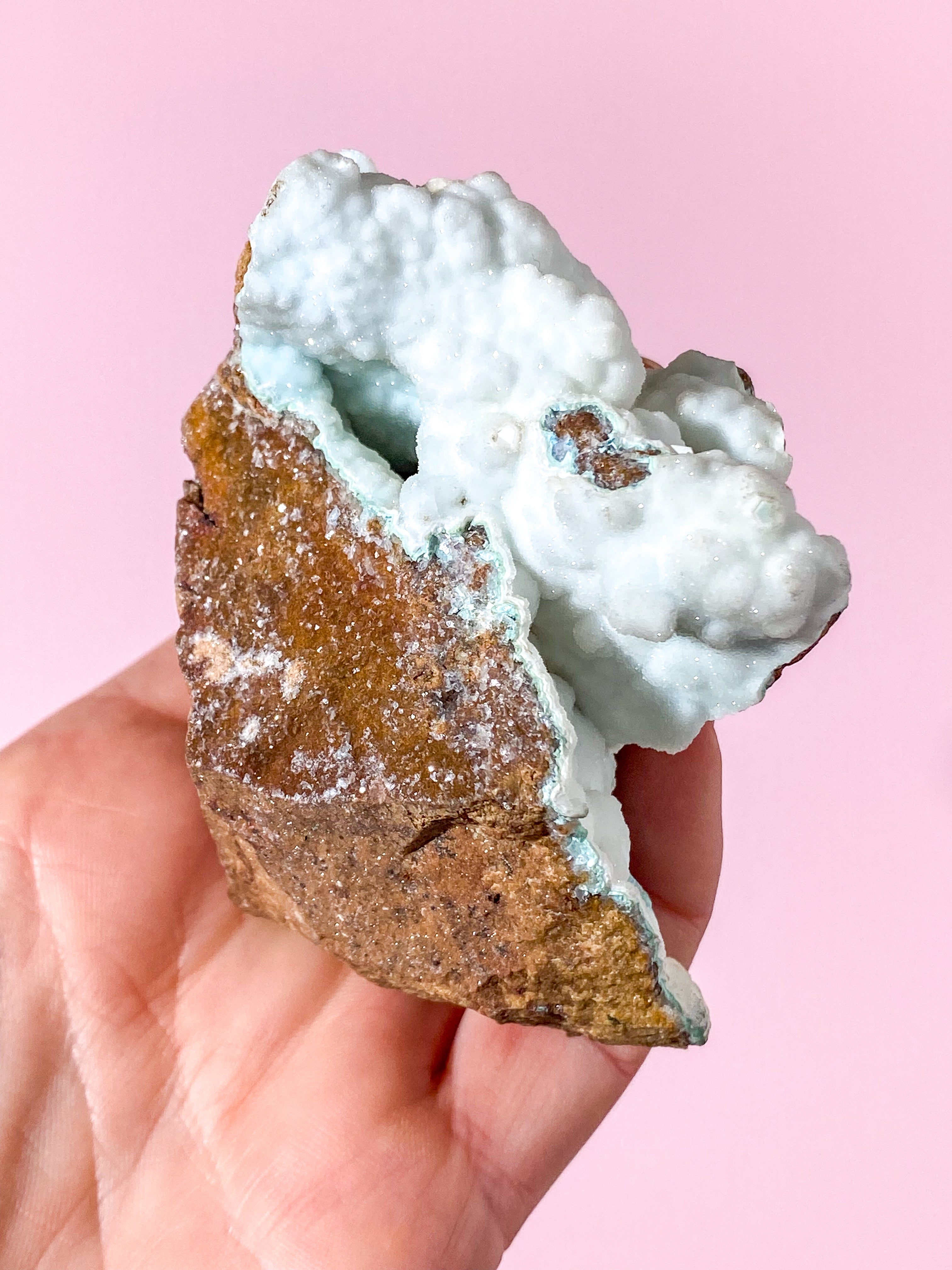 Druzy Hvid Smithsonit Klynge (Nr. 2)