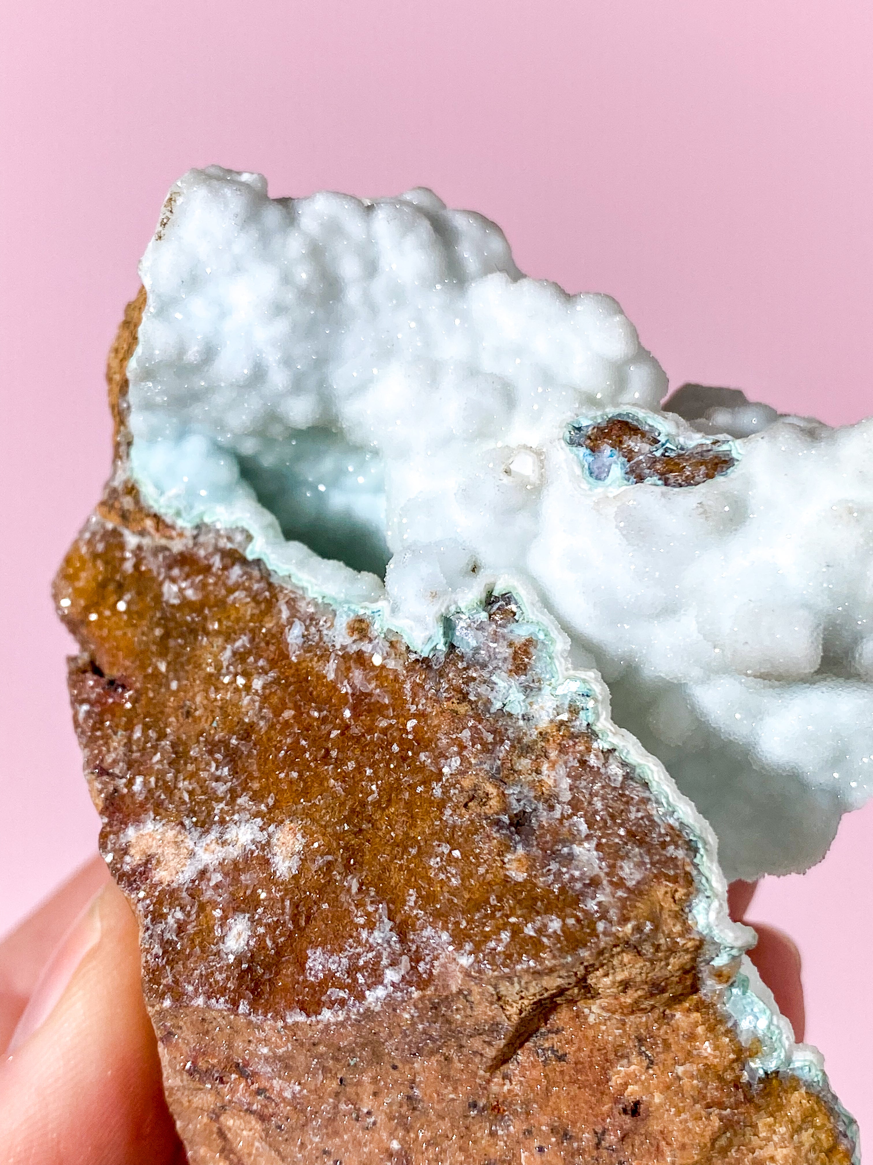 Druzy Hvid Smithsonit Klynge (Nr. 2)