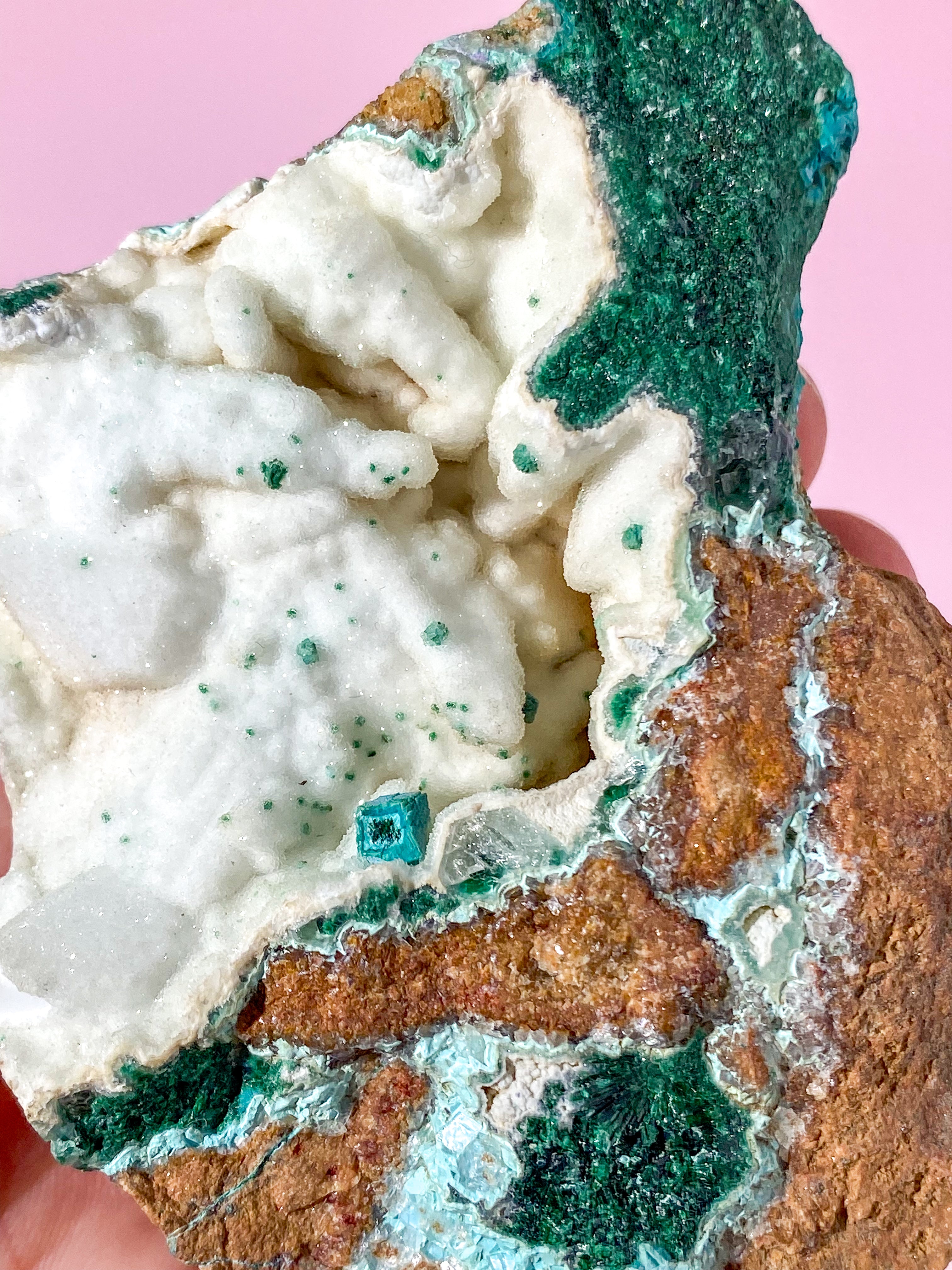 Druzy Hvid Smithsonit Klynge (Nr. 3)
