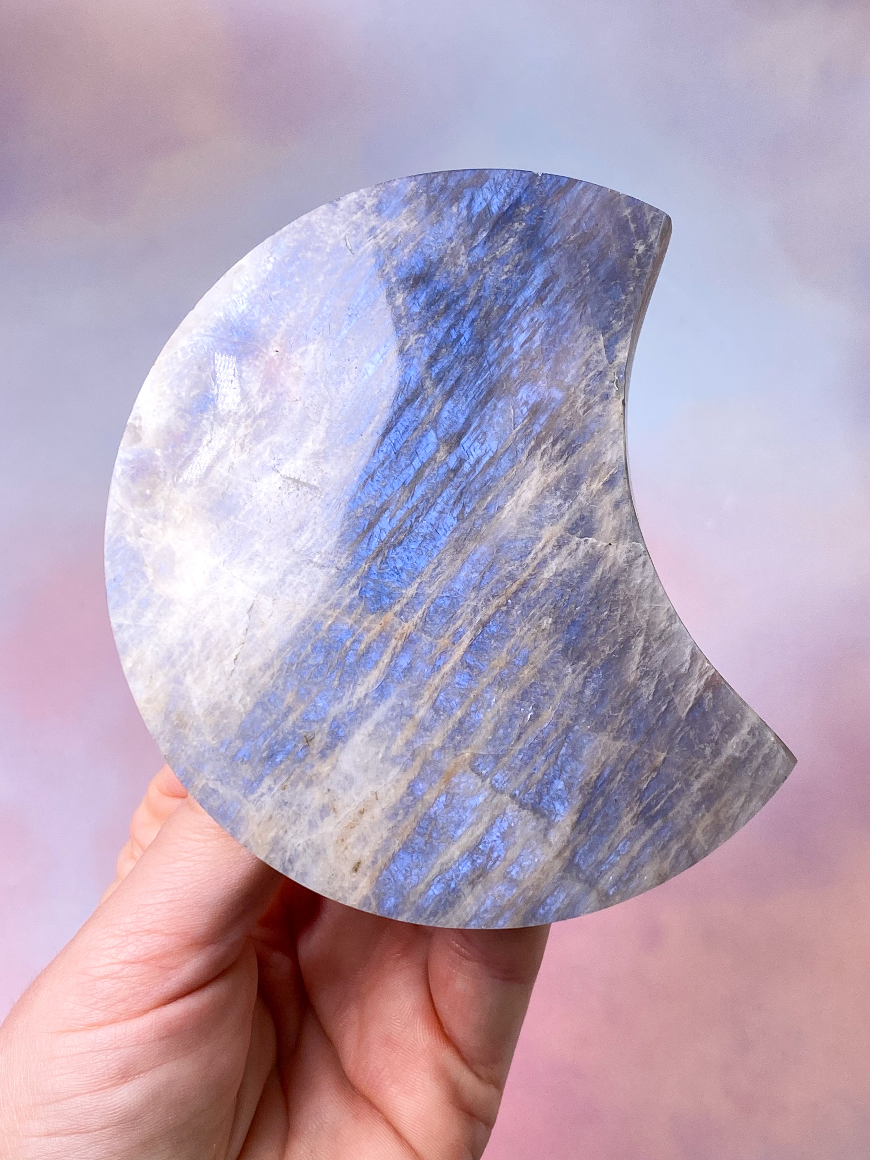 Rainbow Moonstone Palmstone