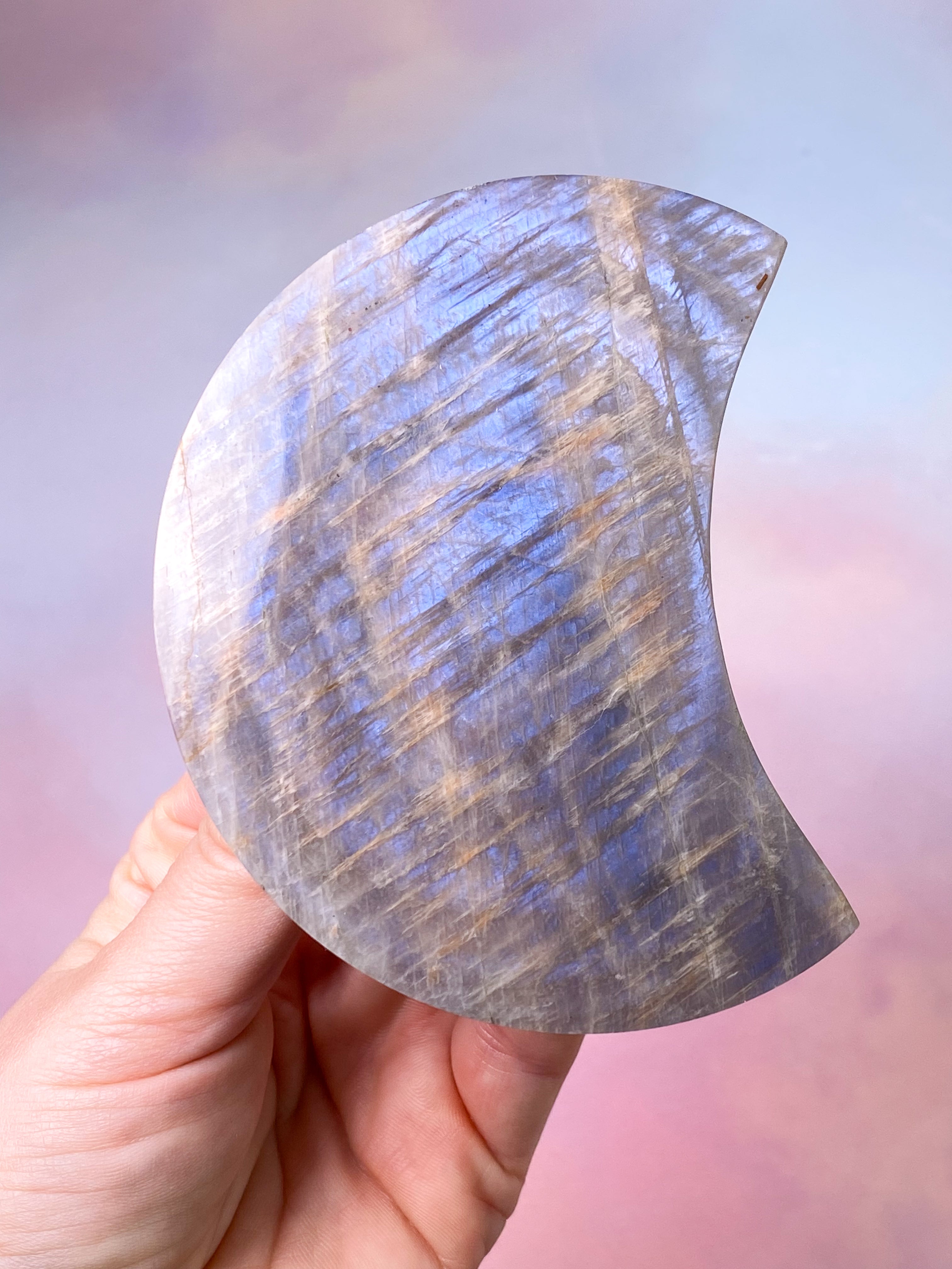 Rainbow Moonstone Palmstone