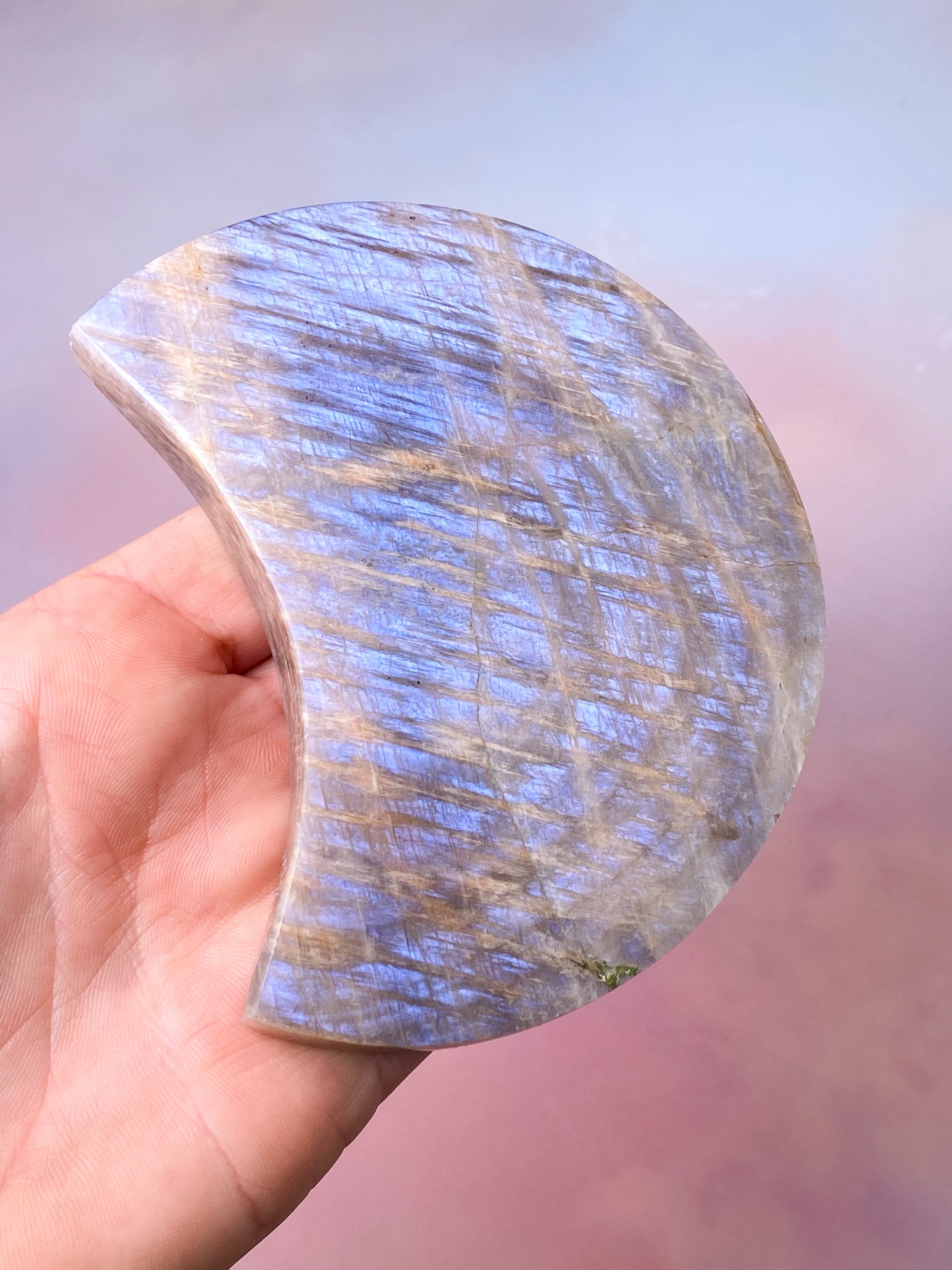 Rainbow Moonstone Palmstone