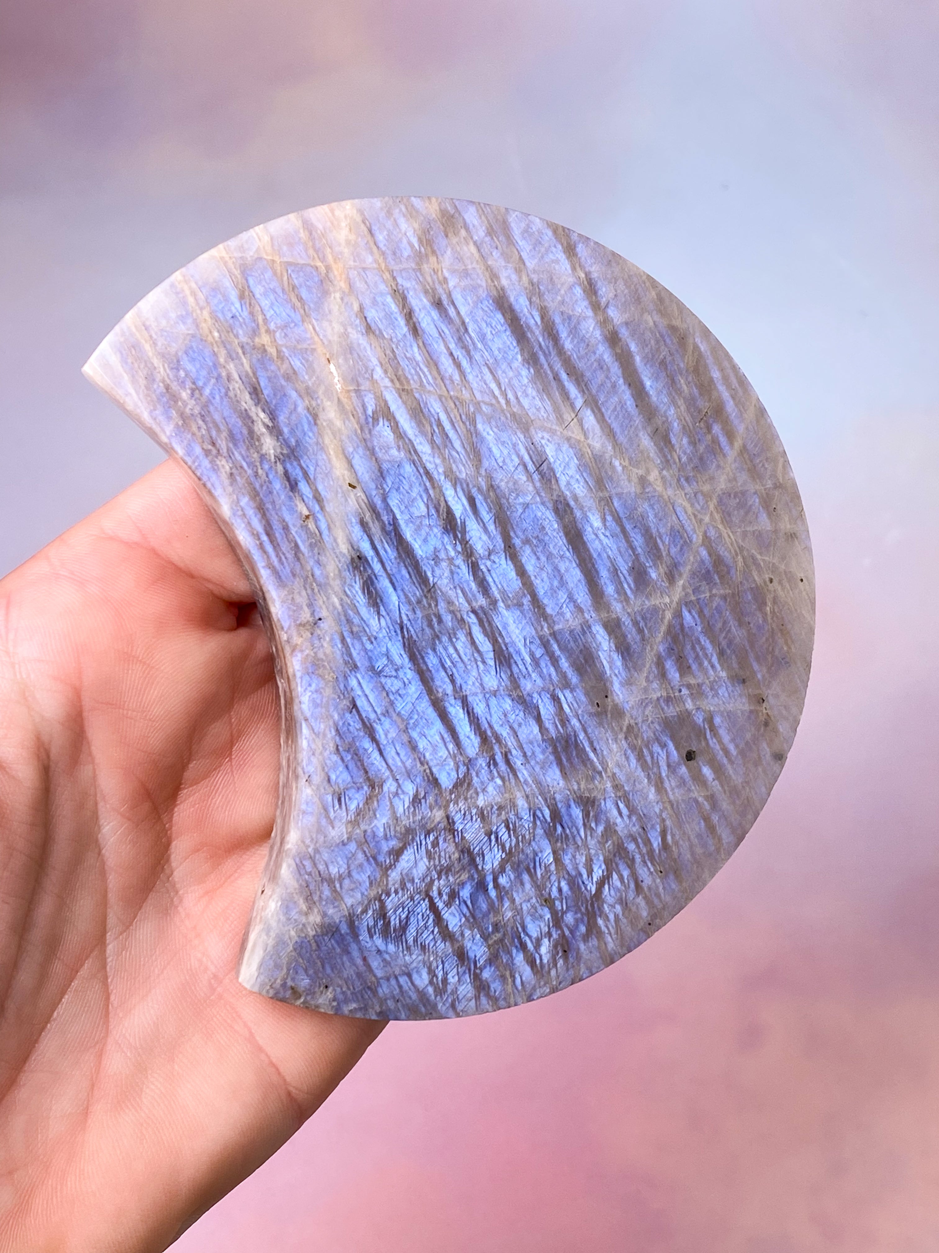 Rainbow Moonstone Palmstone