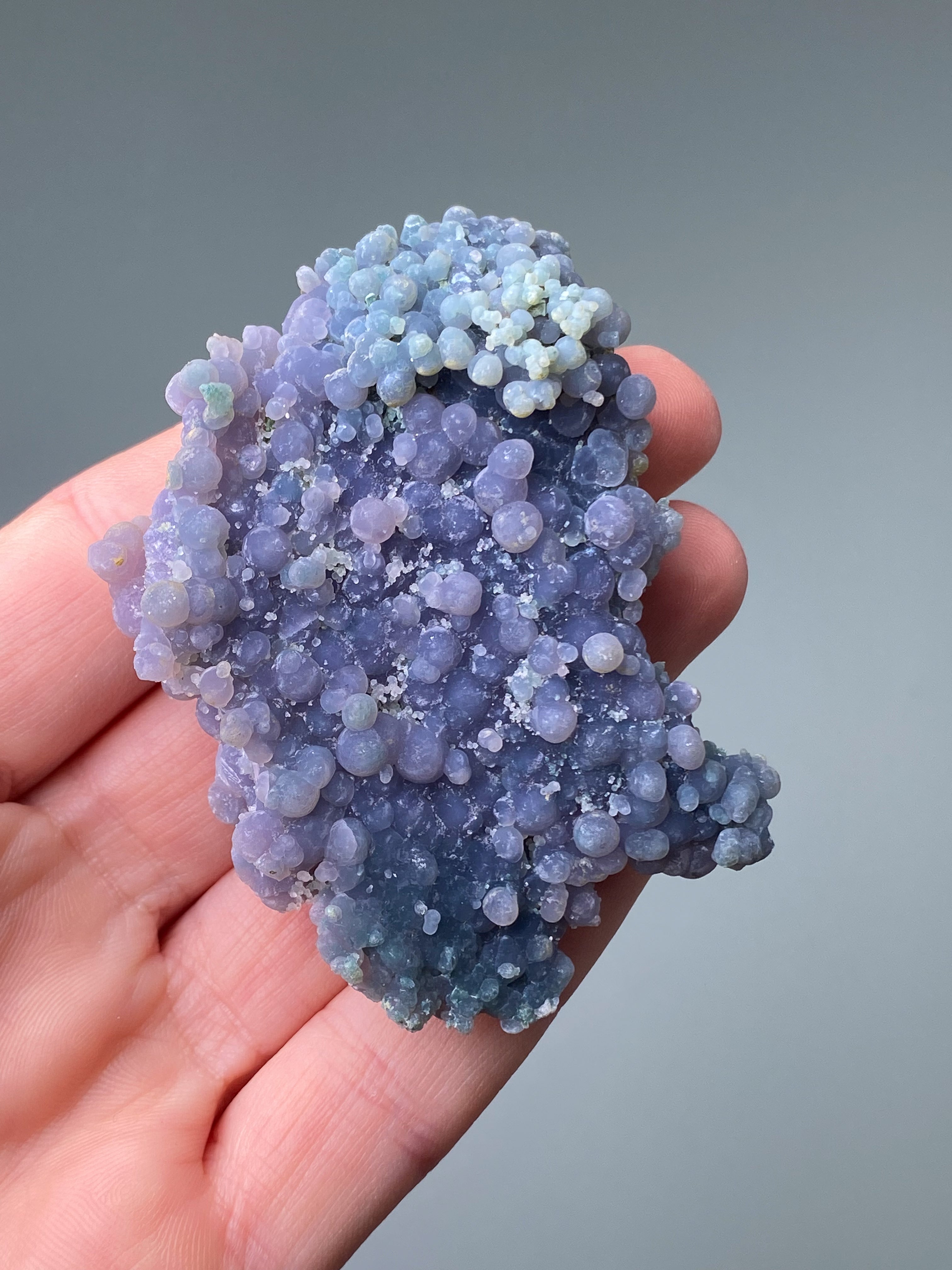 Grøn Grape Agat Klynge (Nr. 62)