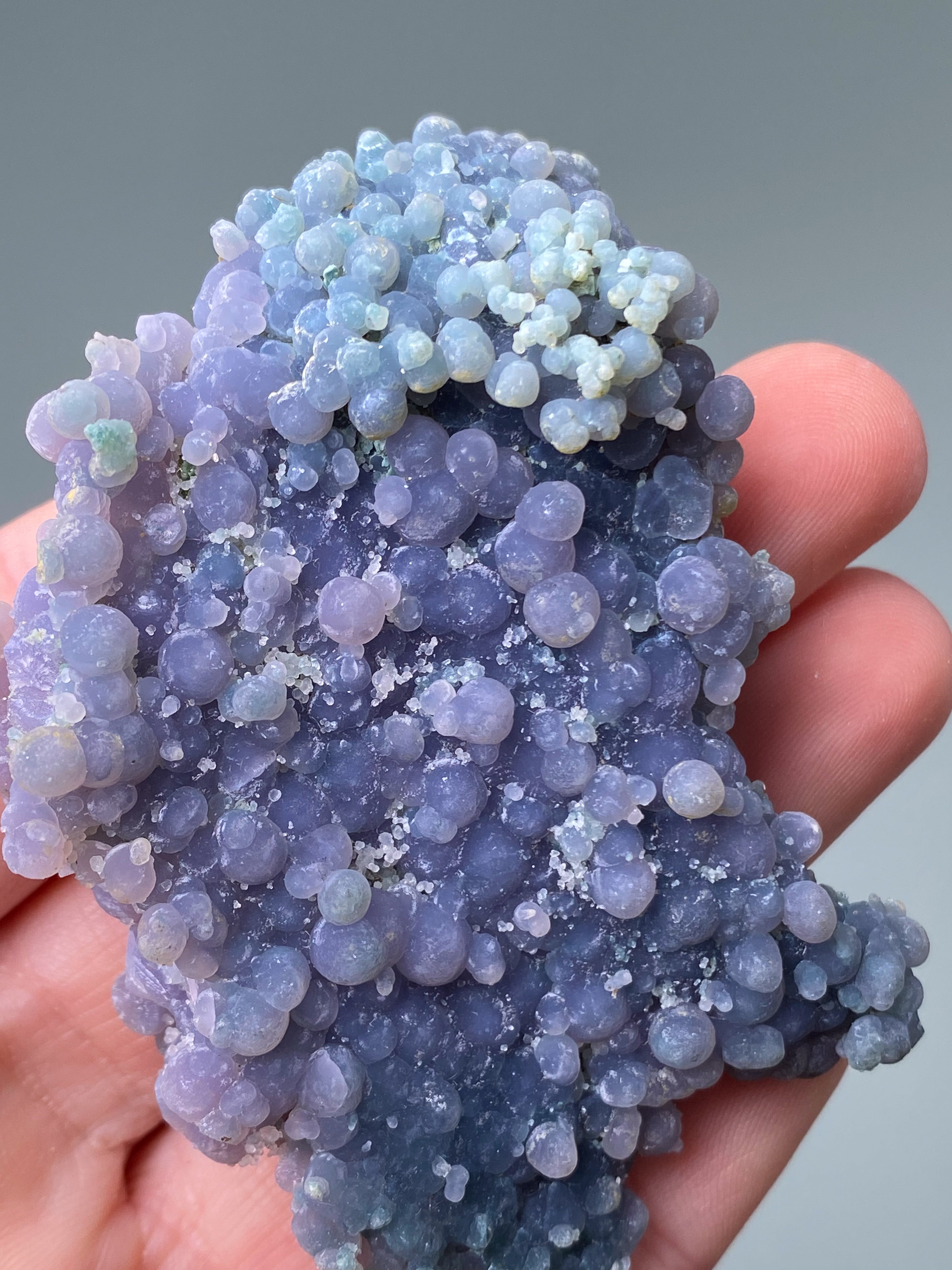 Grøn Grape Agat Klynge (Nr. 62)