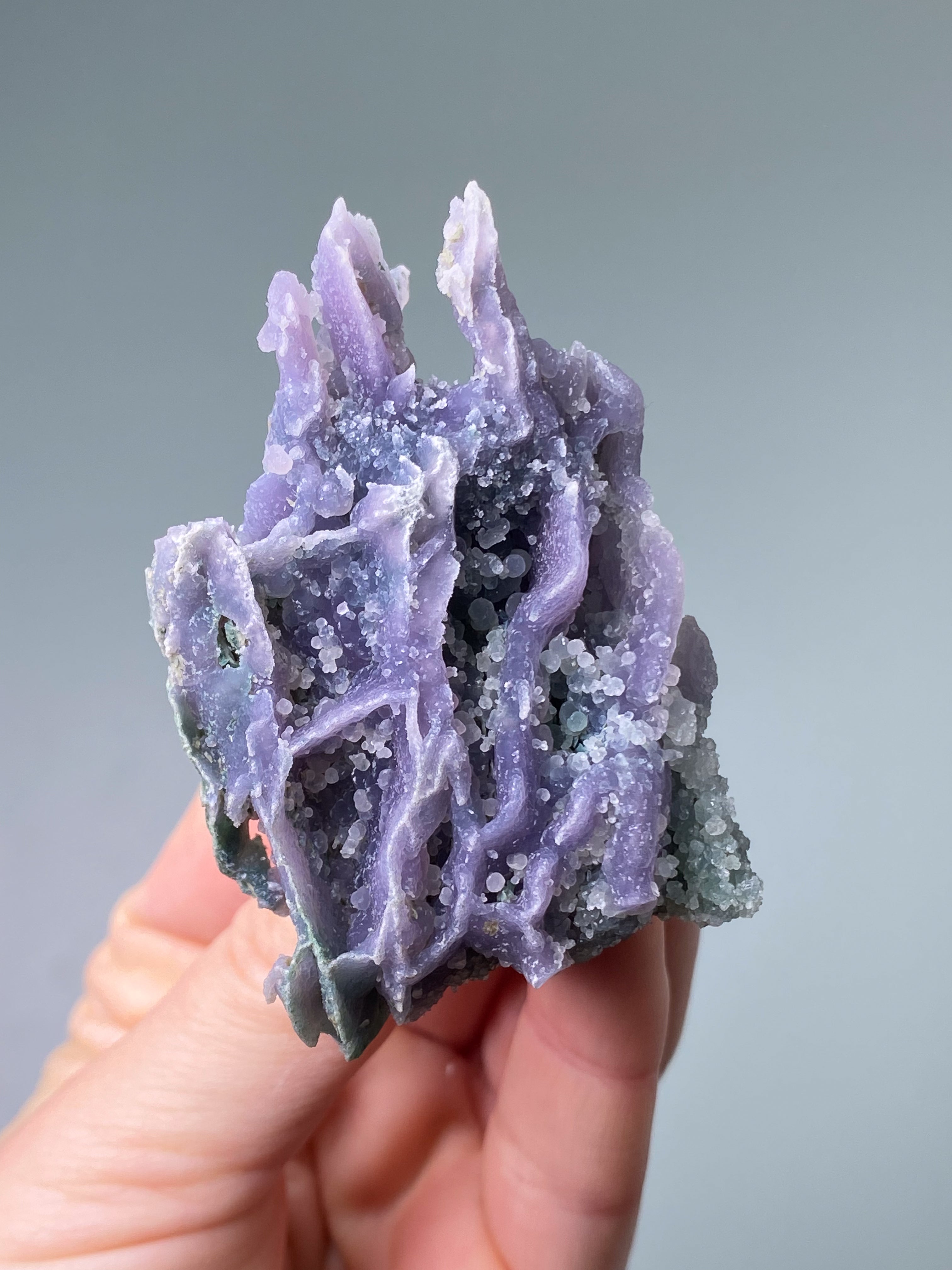 Grøn Grape Agat Klynge (Nr. 63)