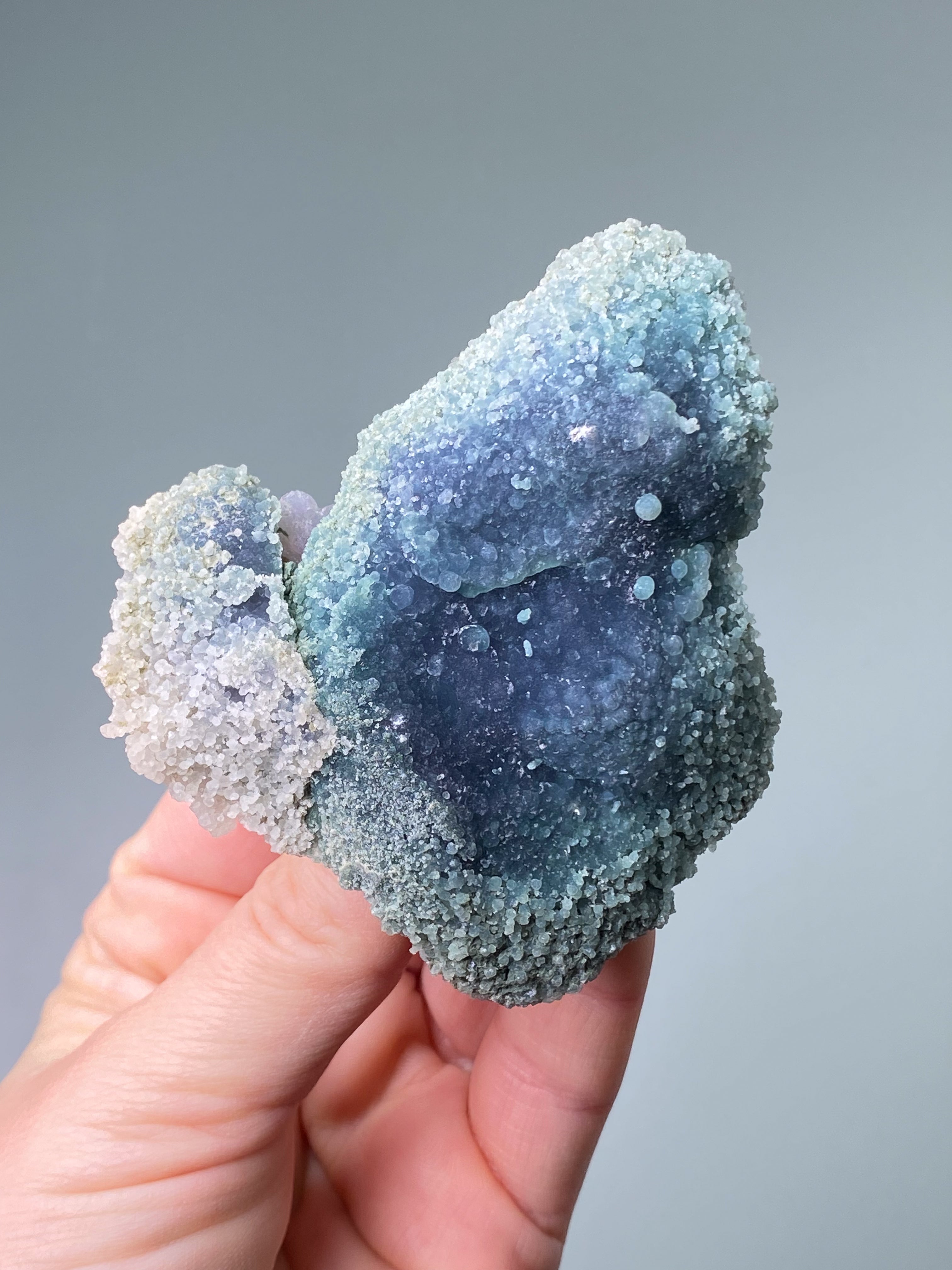 Grøn Grape Agat Klynge (Nr. 68)