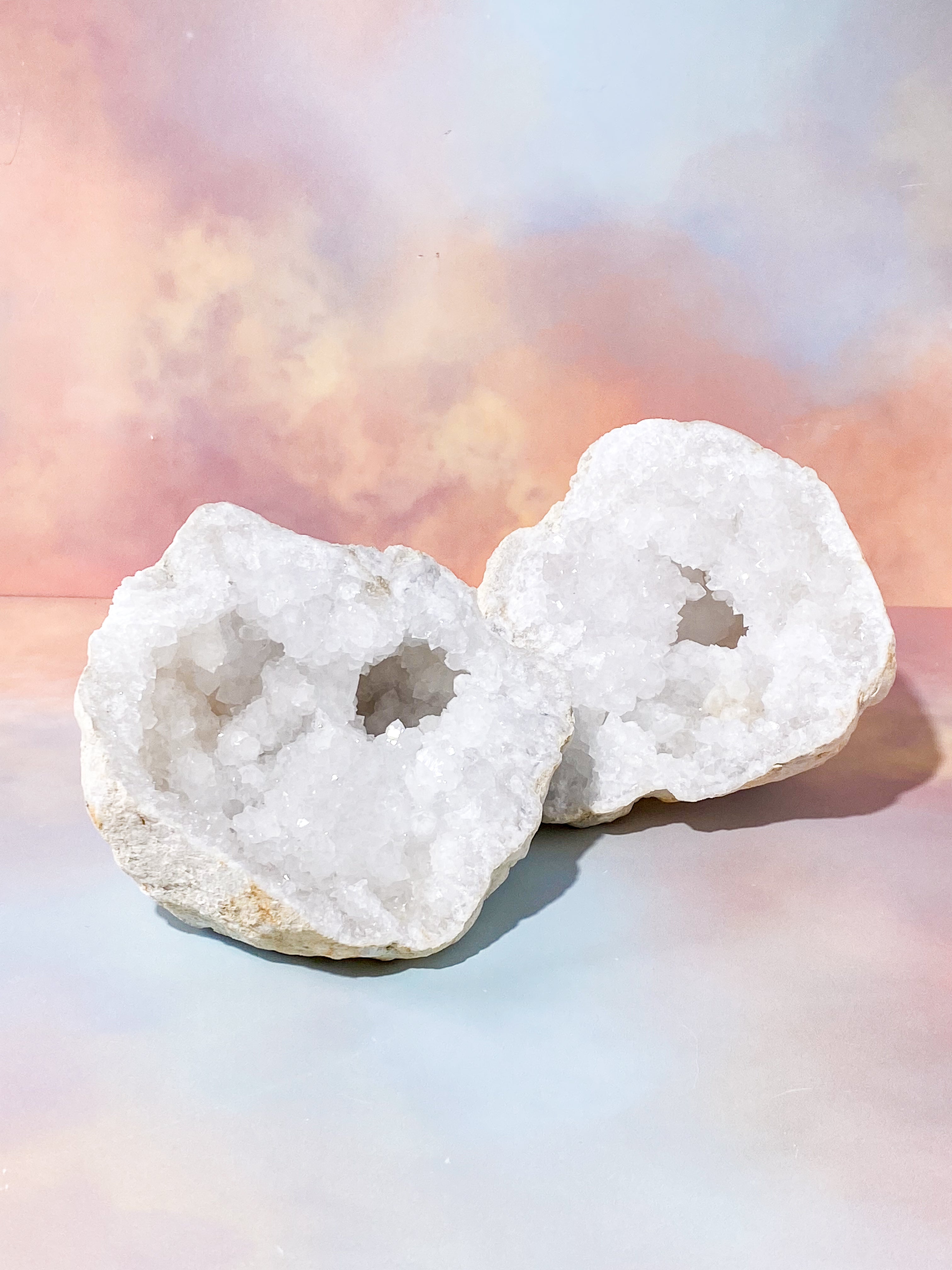 XL Bjergkrystal Geode Sæt - 3,2 kg (Nr. 1)