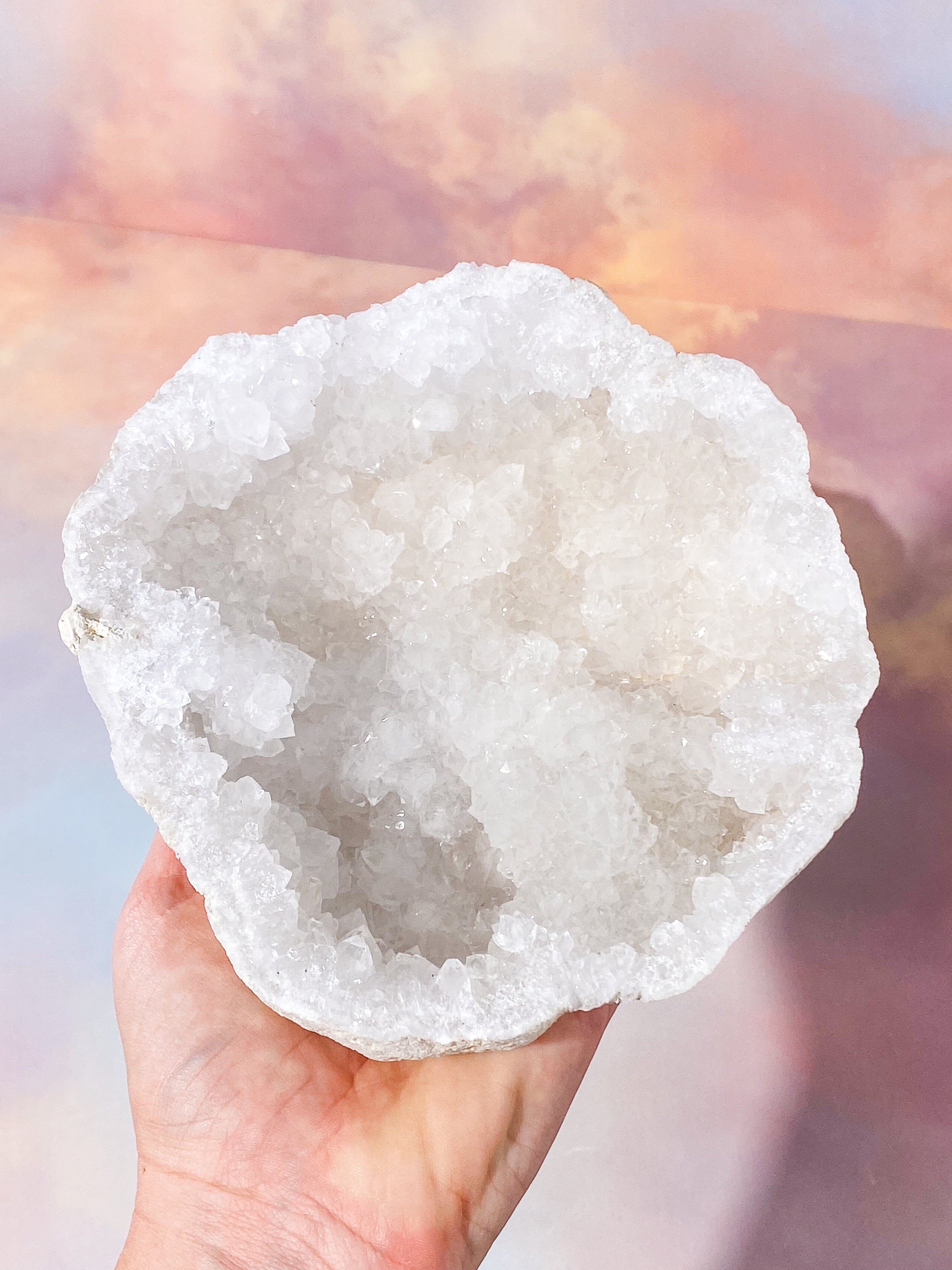 XL Bjergkrystal Geode Sæt - 2,1 kg (Nr. 2)
