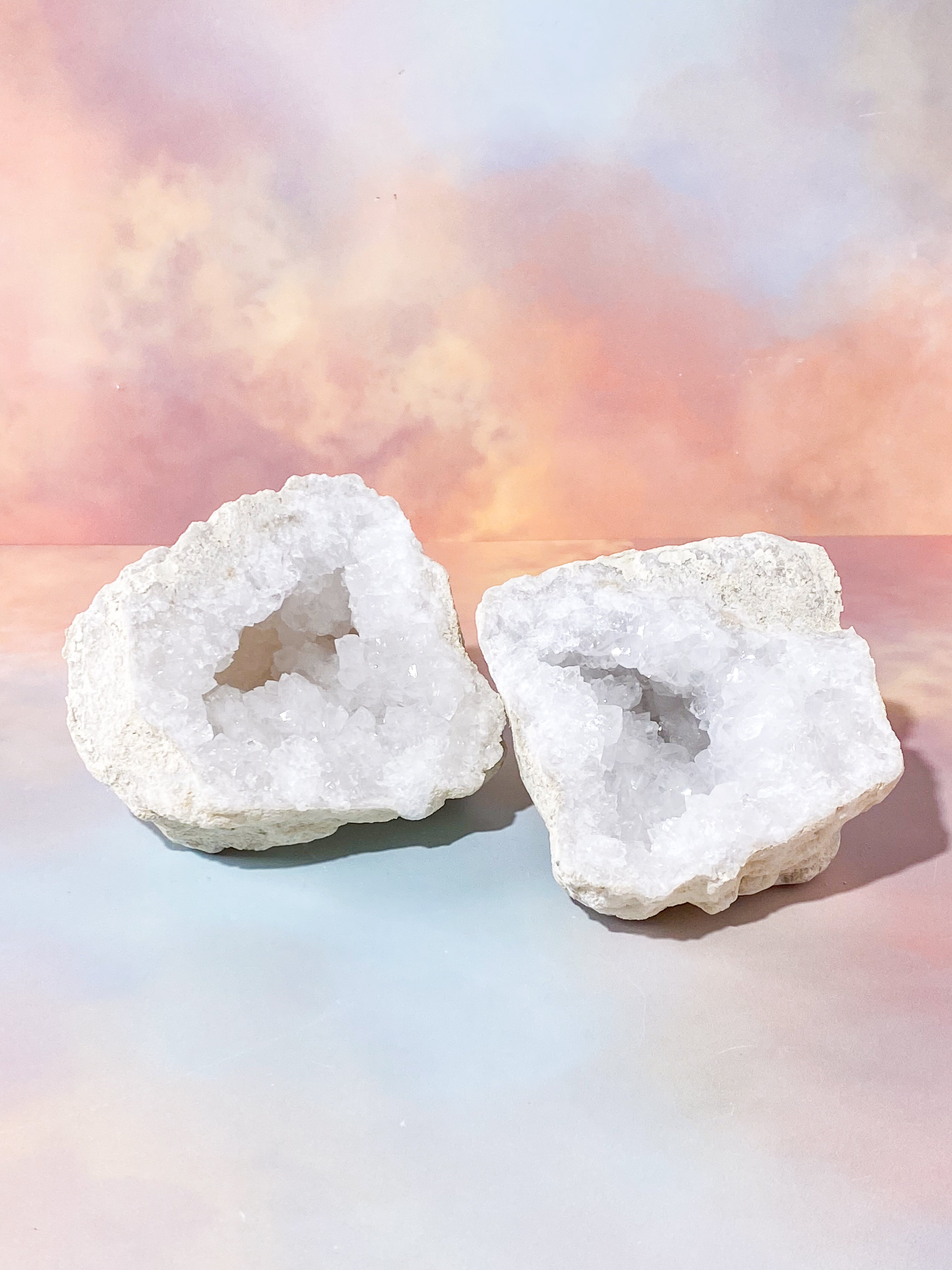 XL Bjergkrystal Geode Sæt - 2,7 kg (Nr. 3)