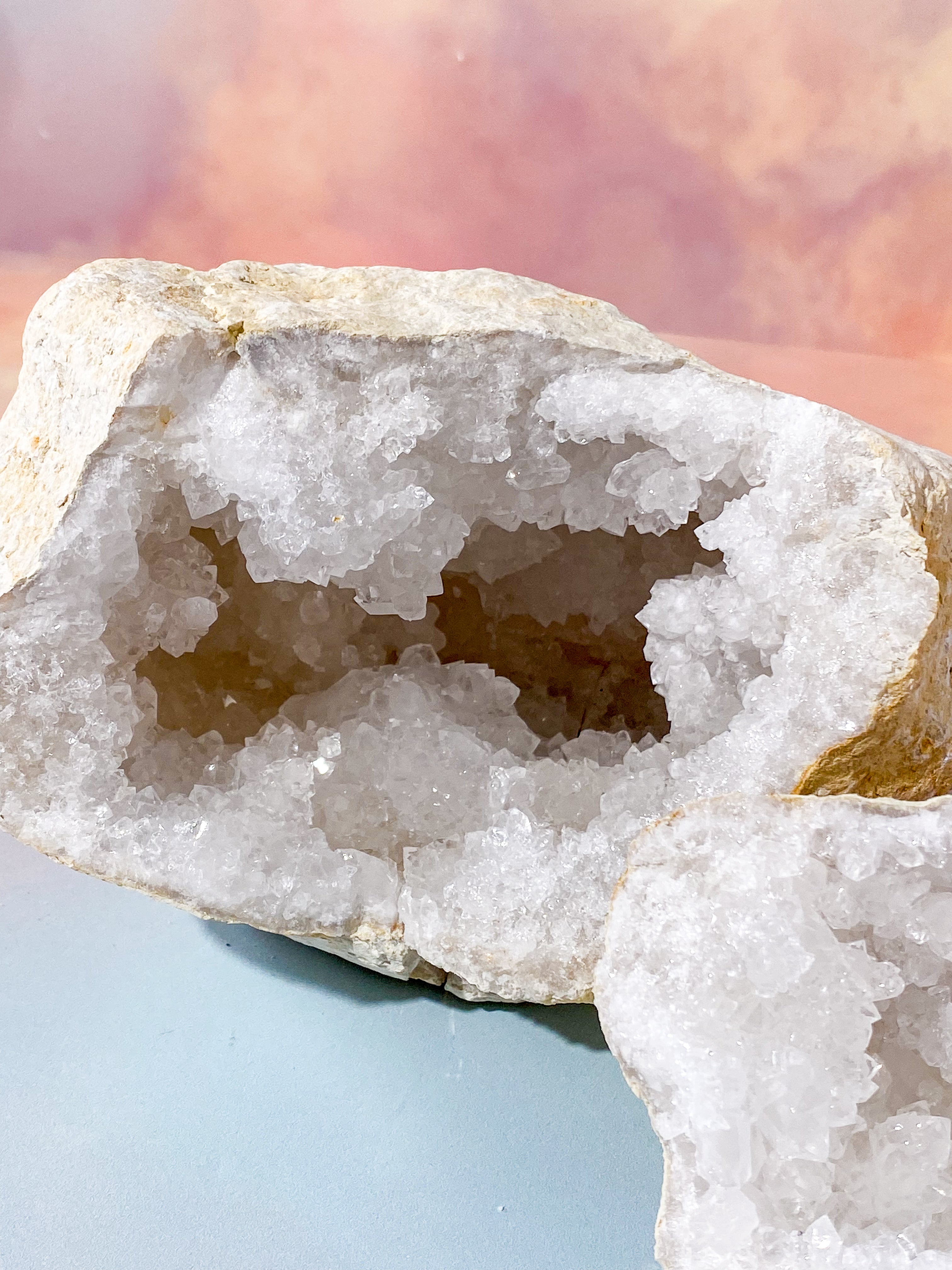 XL Bjergkrystal Geode Sæt - 2,5 kg (Nr. 4)