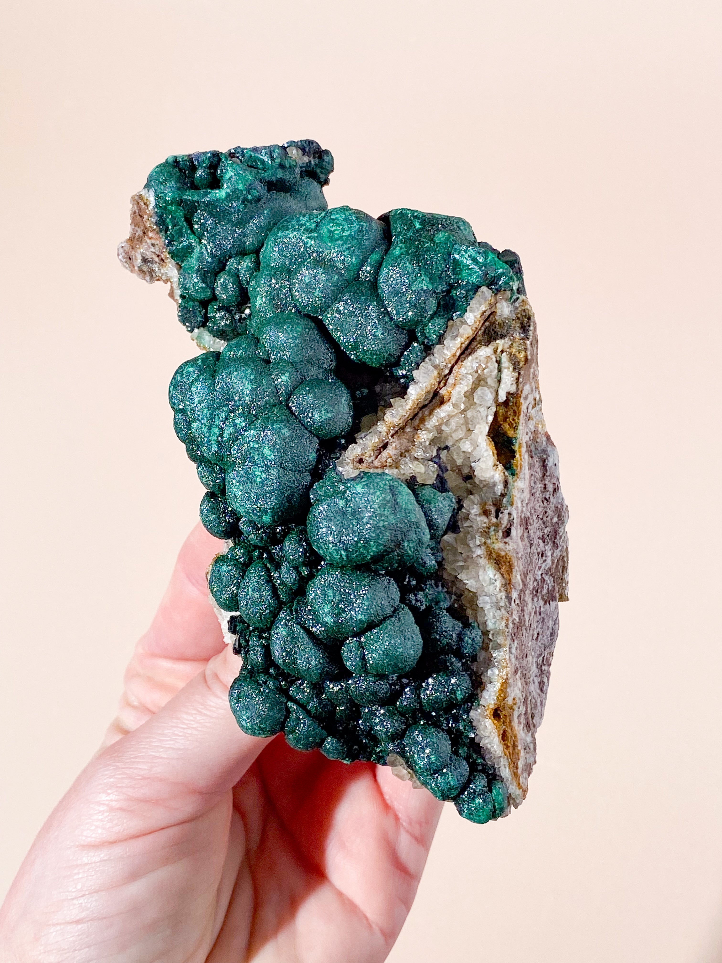 Kæmpe Ball Malakit Klynge (Nr. 36)