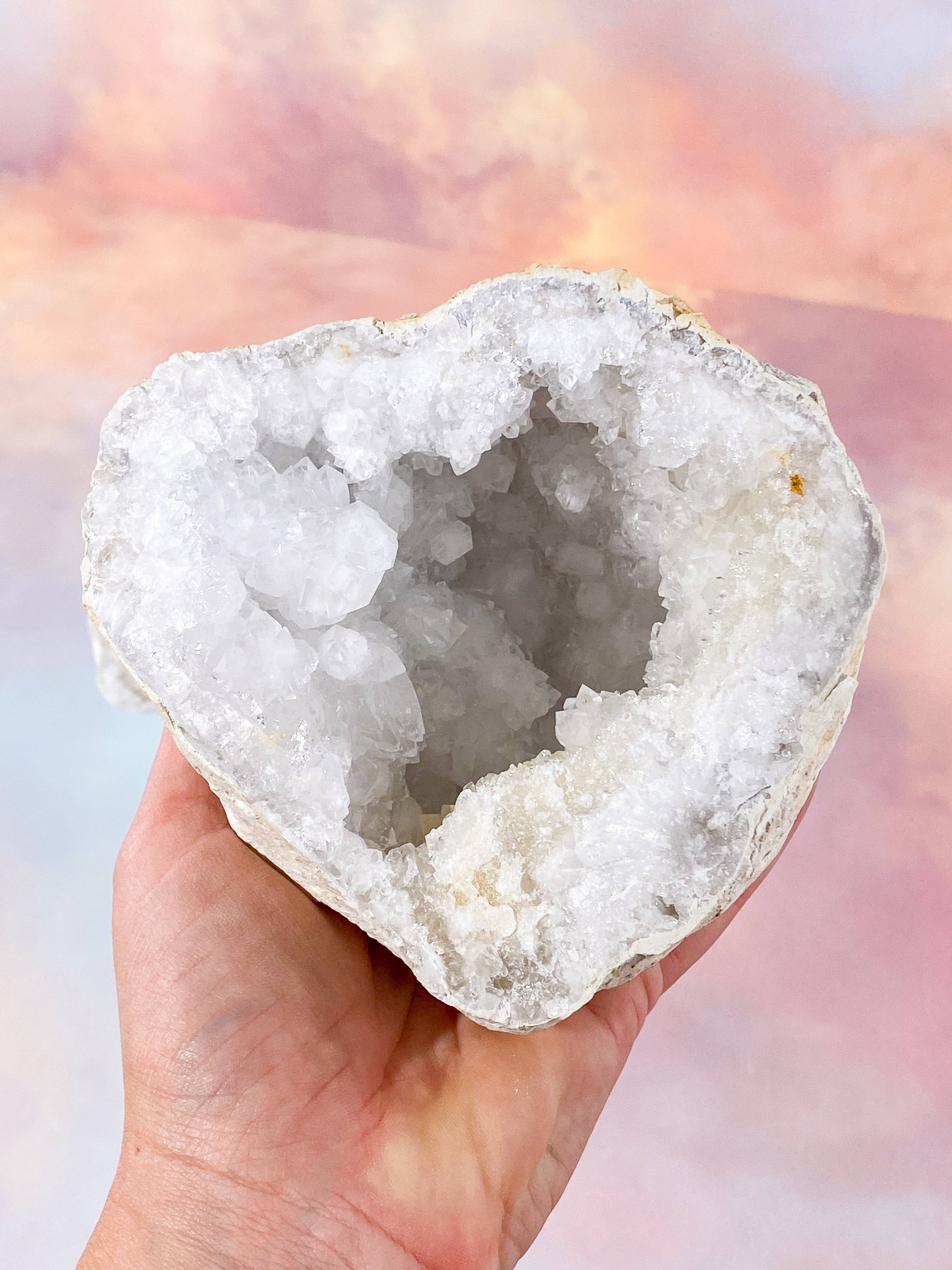 XL Bjergkrystal Geode Sæt - 2,6 kg (Nr. 8)