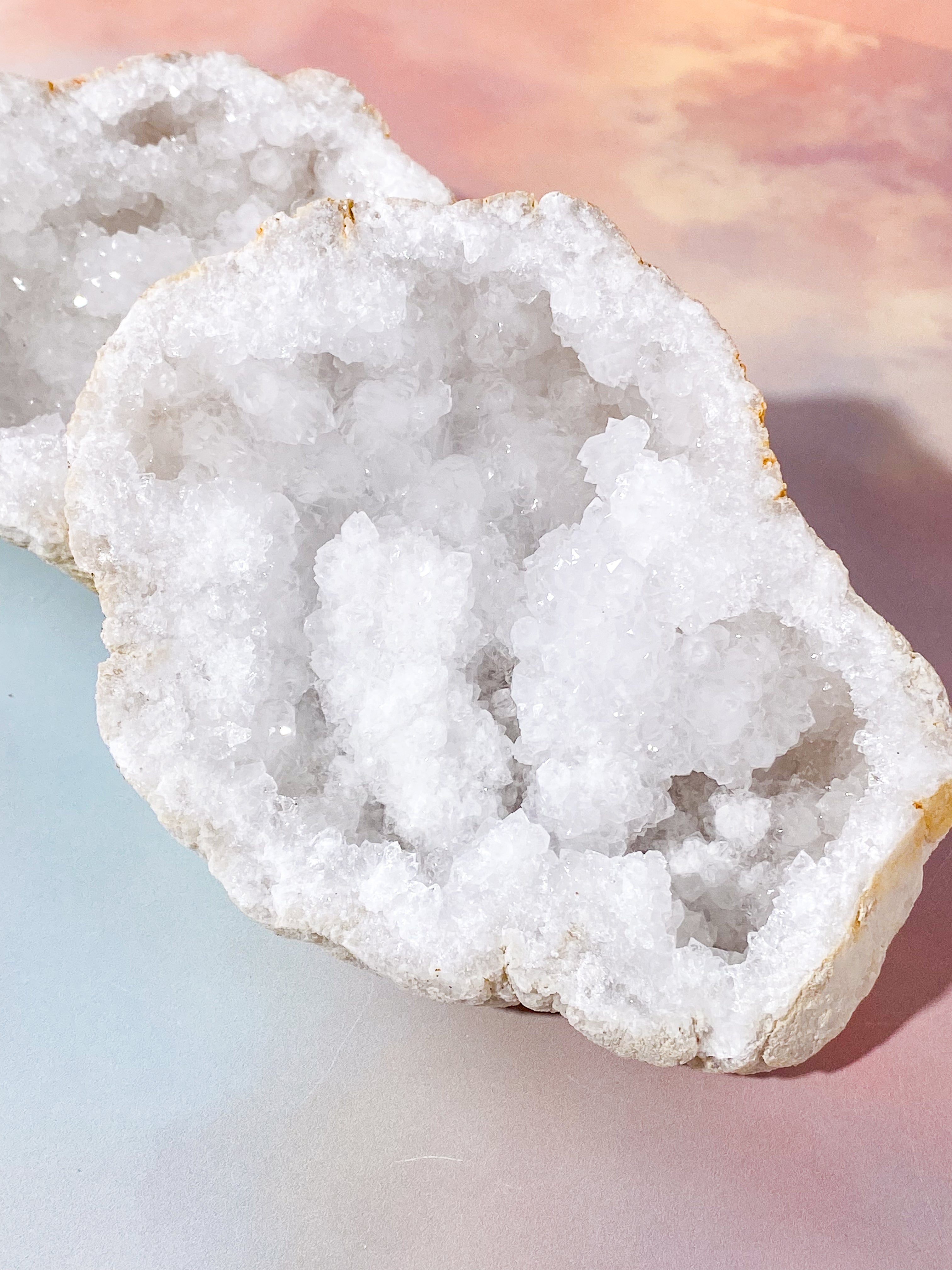XL Bjergkrystal Geode Sæt - 2,3 kg (Nr. 9)