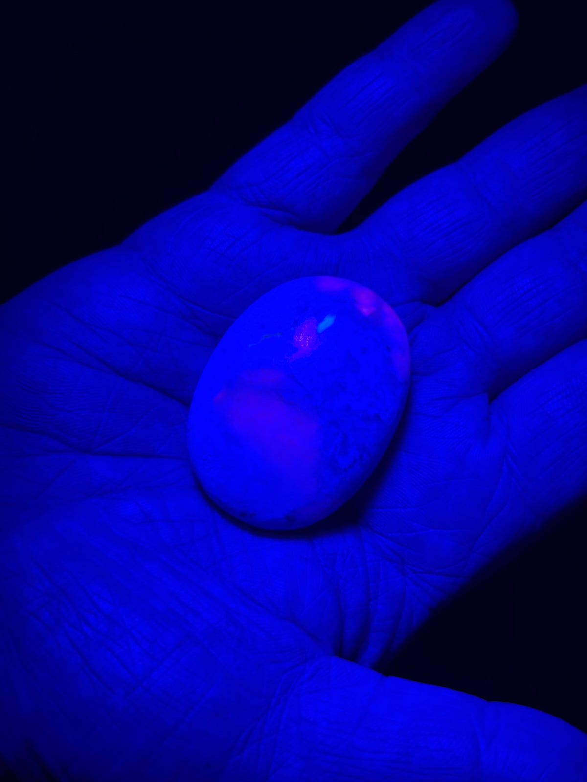 Hackmanit Palmstone (Nr. 9) - UV Reaktiv