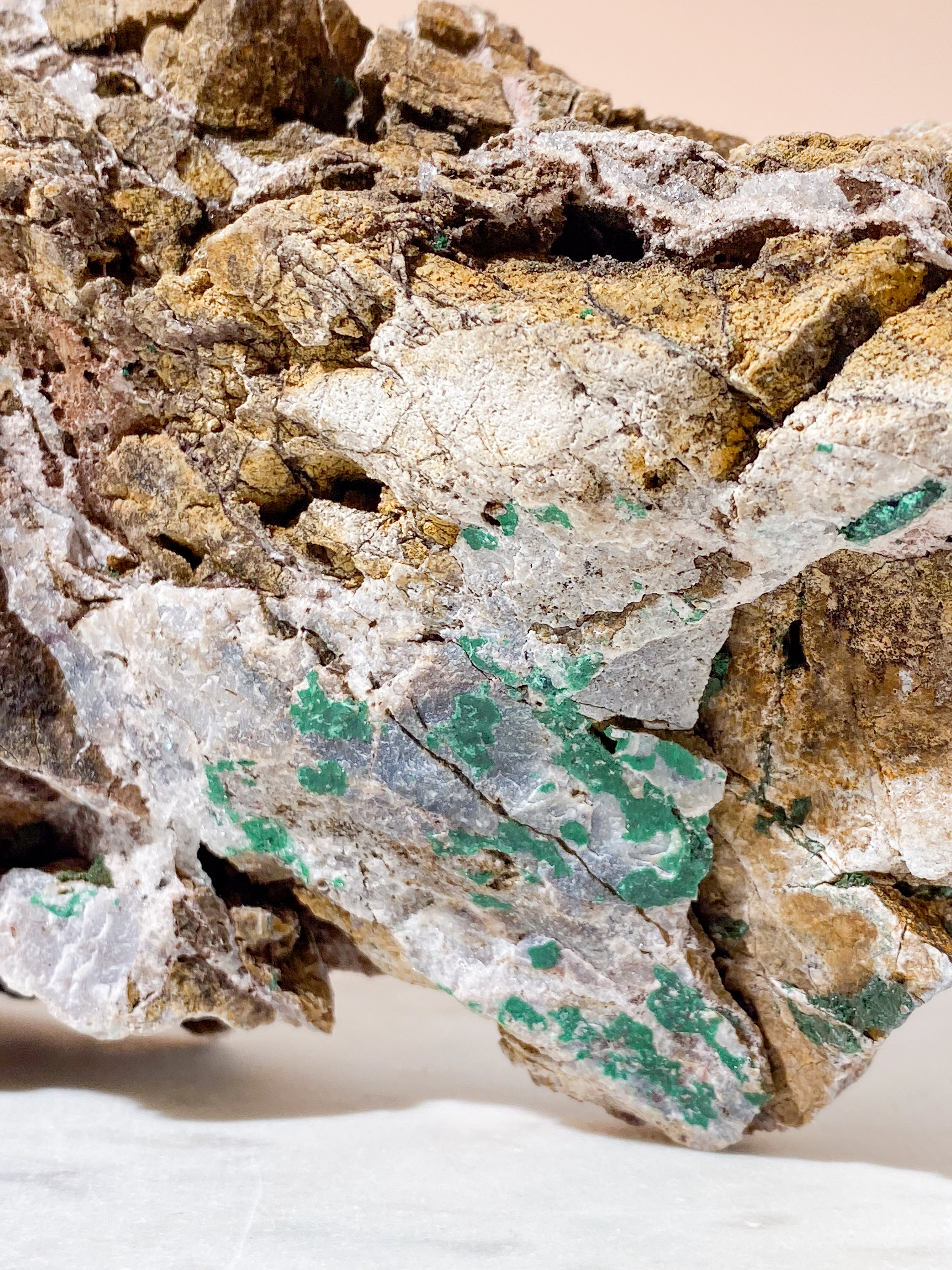 Stor klot malakitkluster (nr. 37)