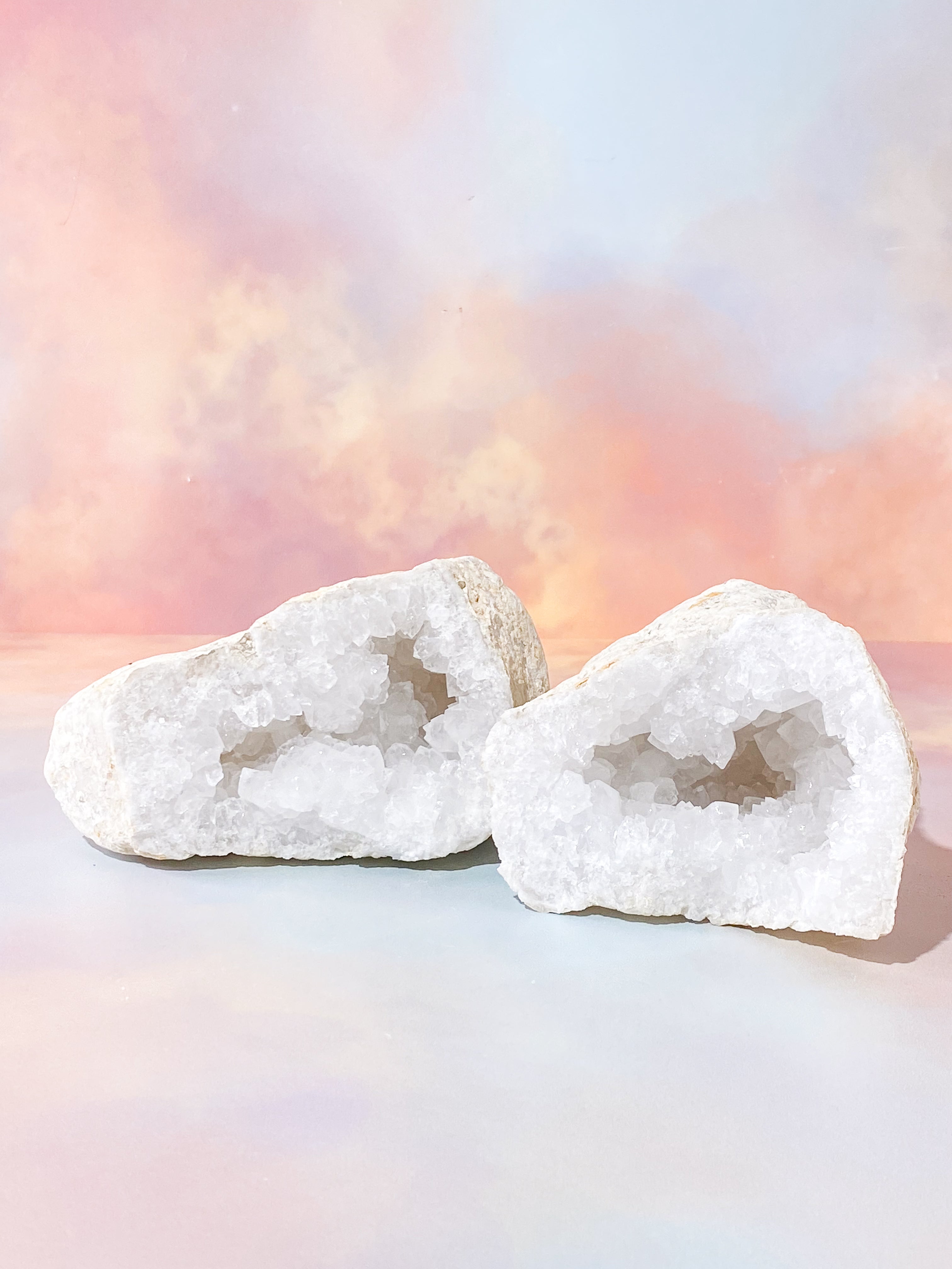 XL Bjergkrystal Geode Sæt - 2,9 kg (Nr. 16)
