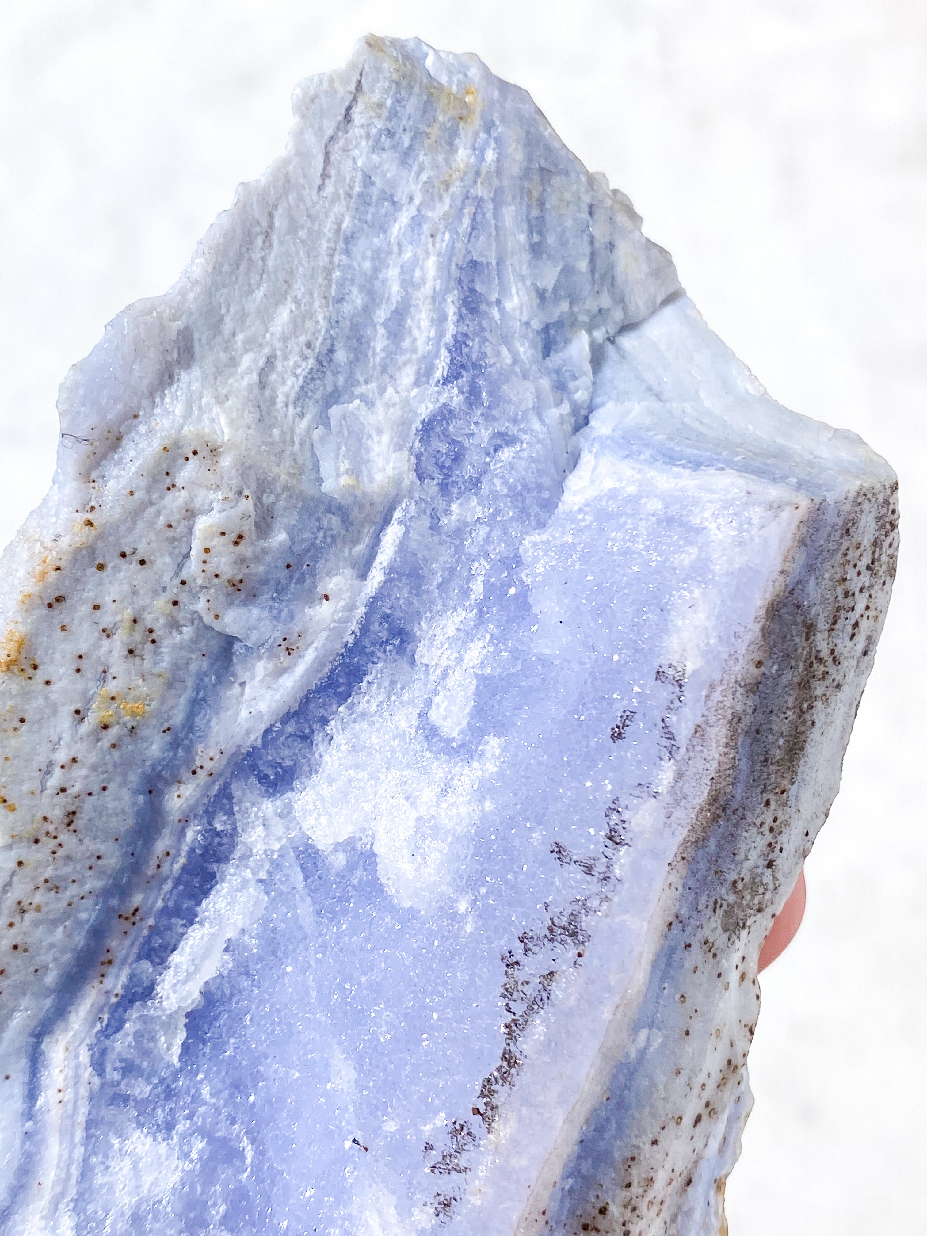 Druzy Rå Blonde Agat Fra Namibia (Nr. 5) Sjælden