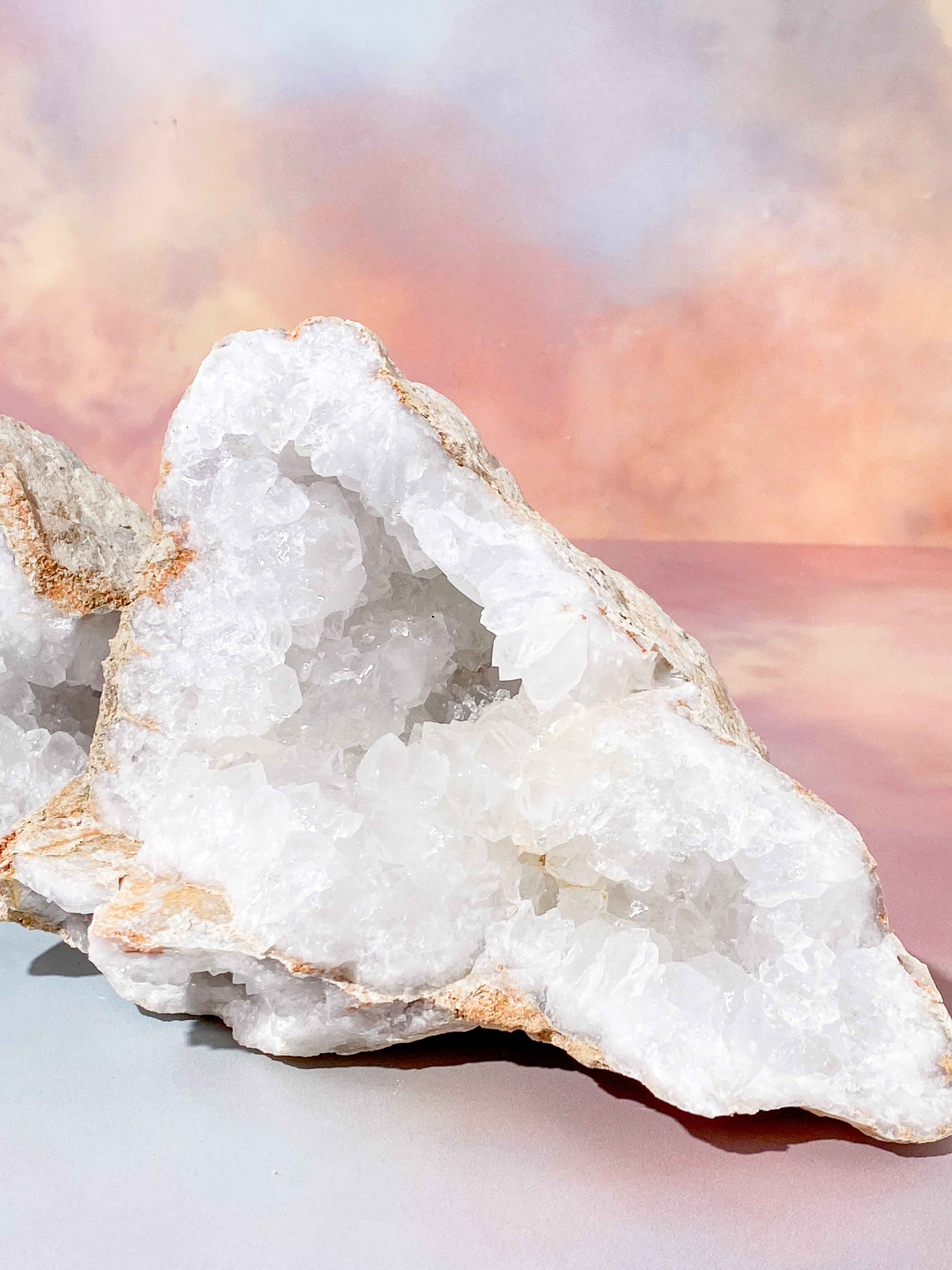 XL Bjergkrystal Geode Sæt - 4,1 kg (Nr. 17)