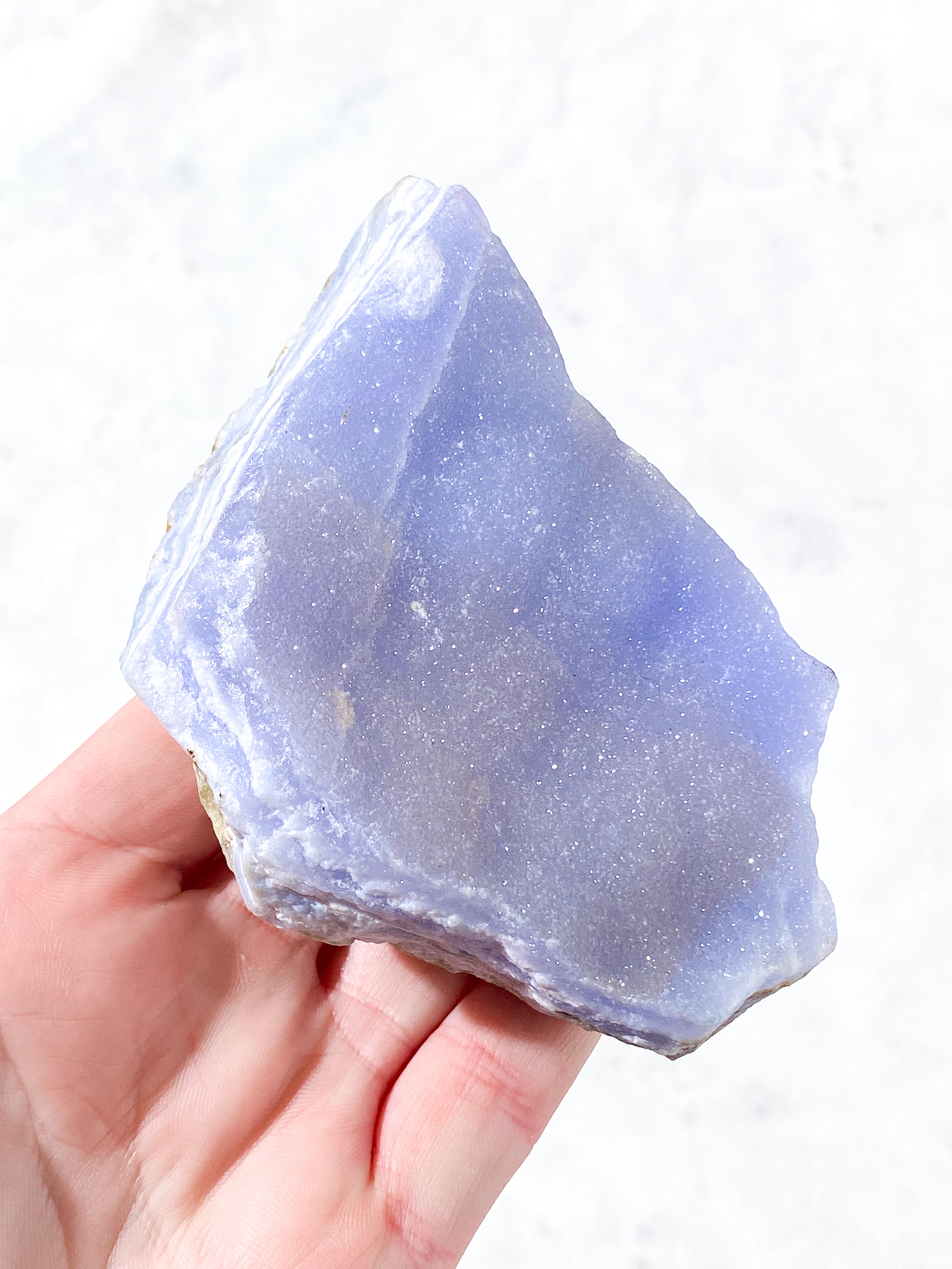 Druzy Rå Blonde Agat Fra Namibia (Nr. 6) Sjælden