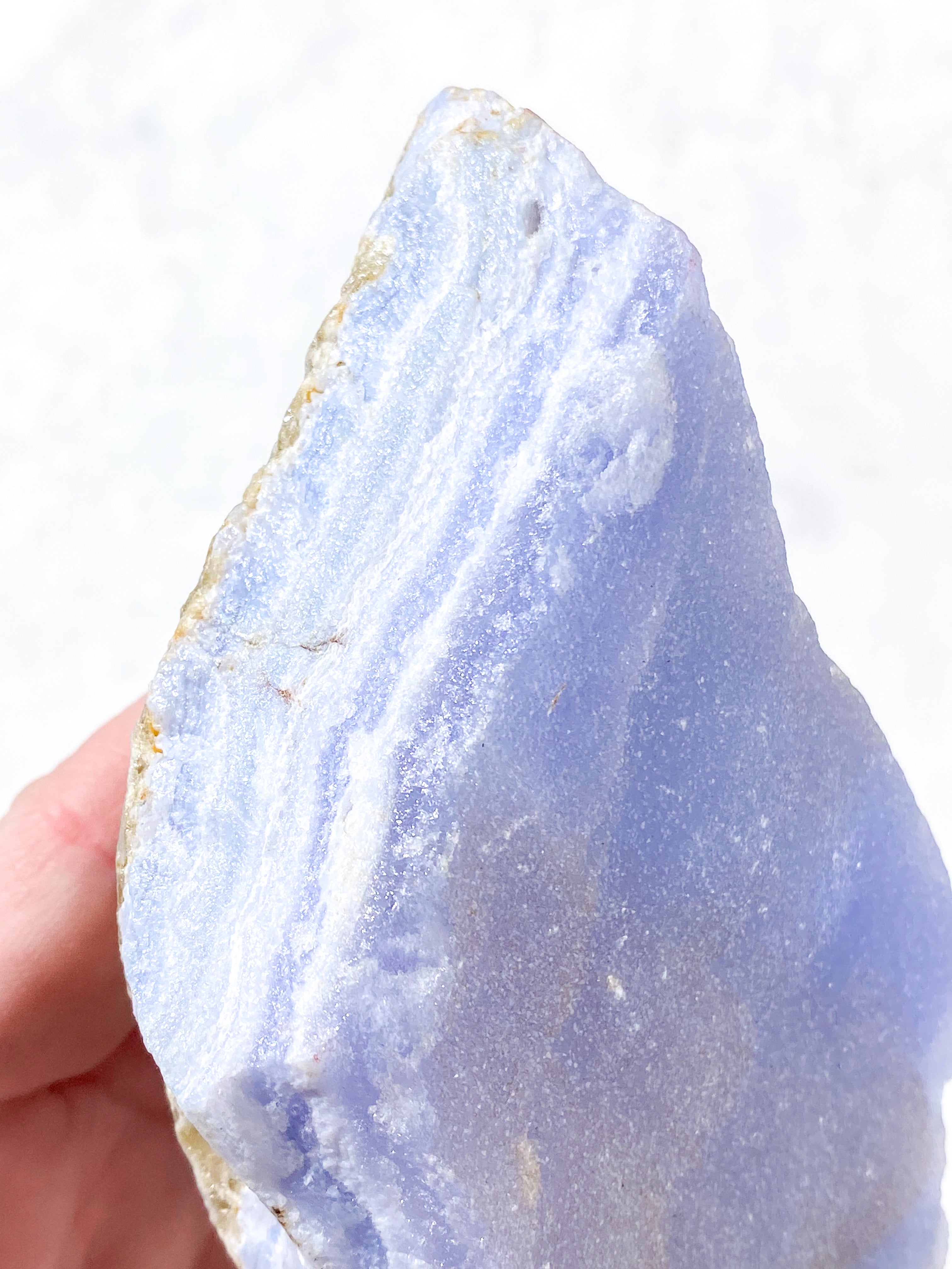 Druzy Rå Blonde Agat Fra Namibia (Nr. 6) Sjælden