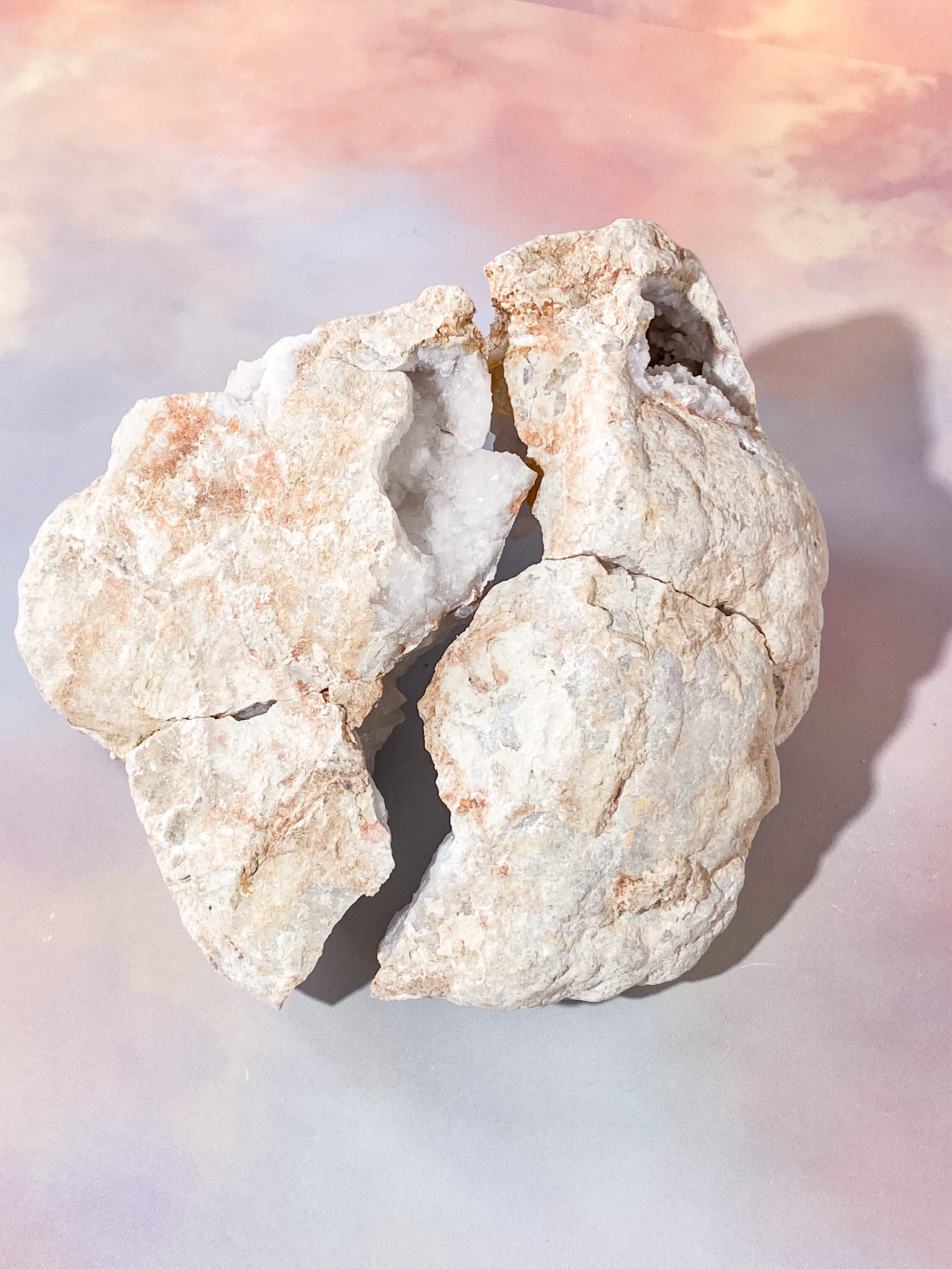 XL Bjergkrystal Geode Sæt - 4,1 kg (Nr. 17)