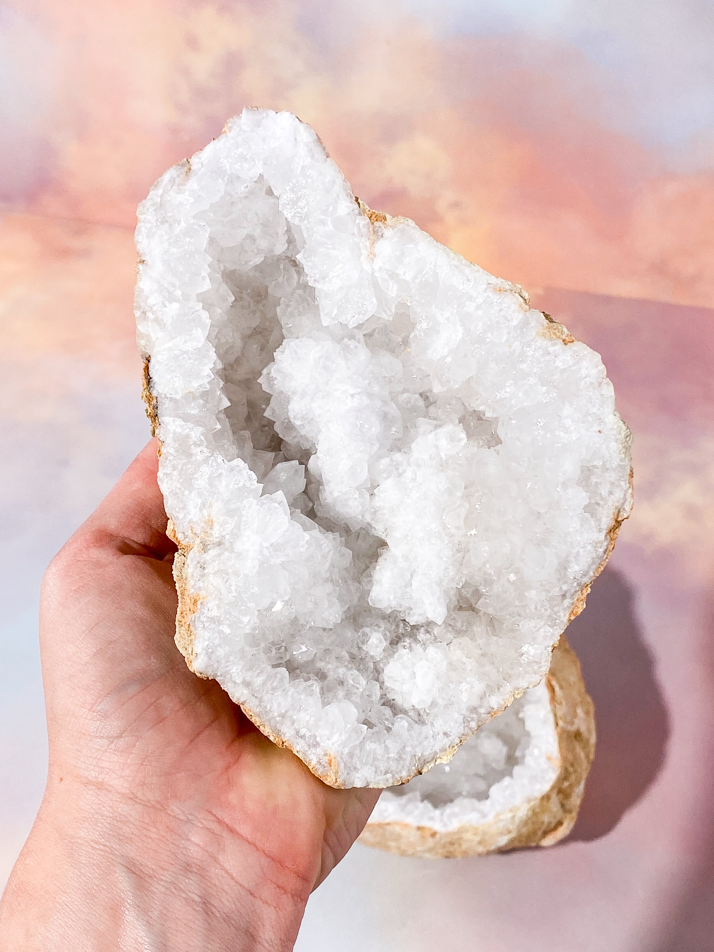 XL Bjergkrystal Geode Sæt - 4 kg (Nr. 18)