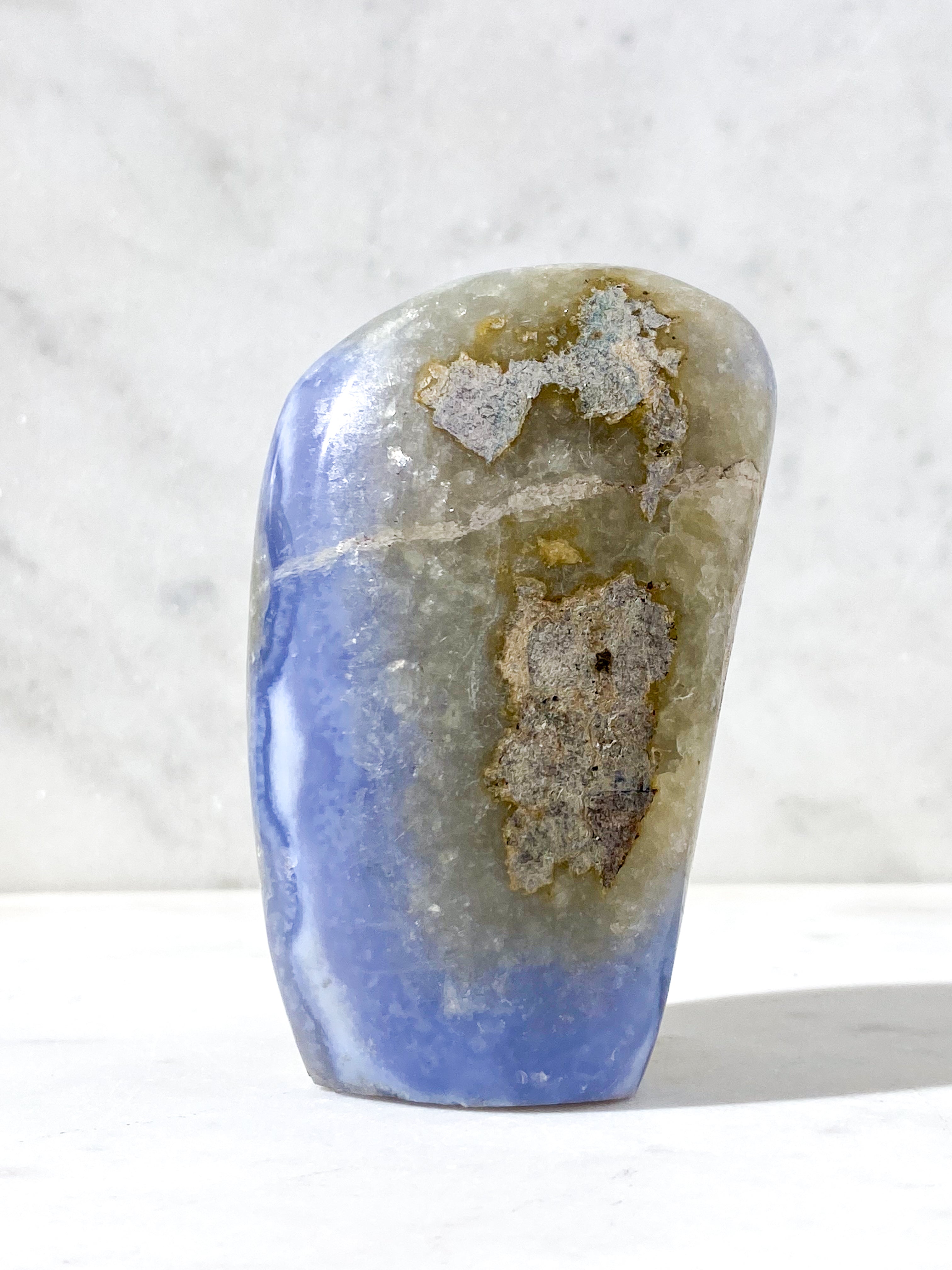 Druzy Blonde Agat Stående (Nr. 2)