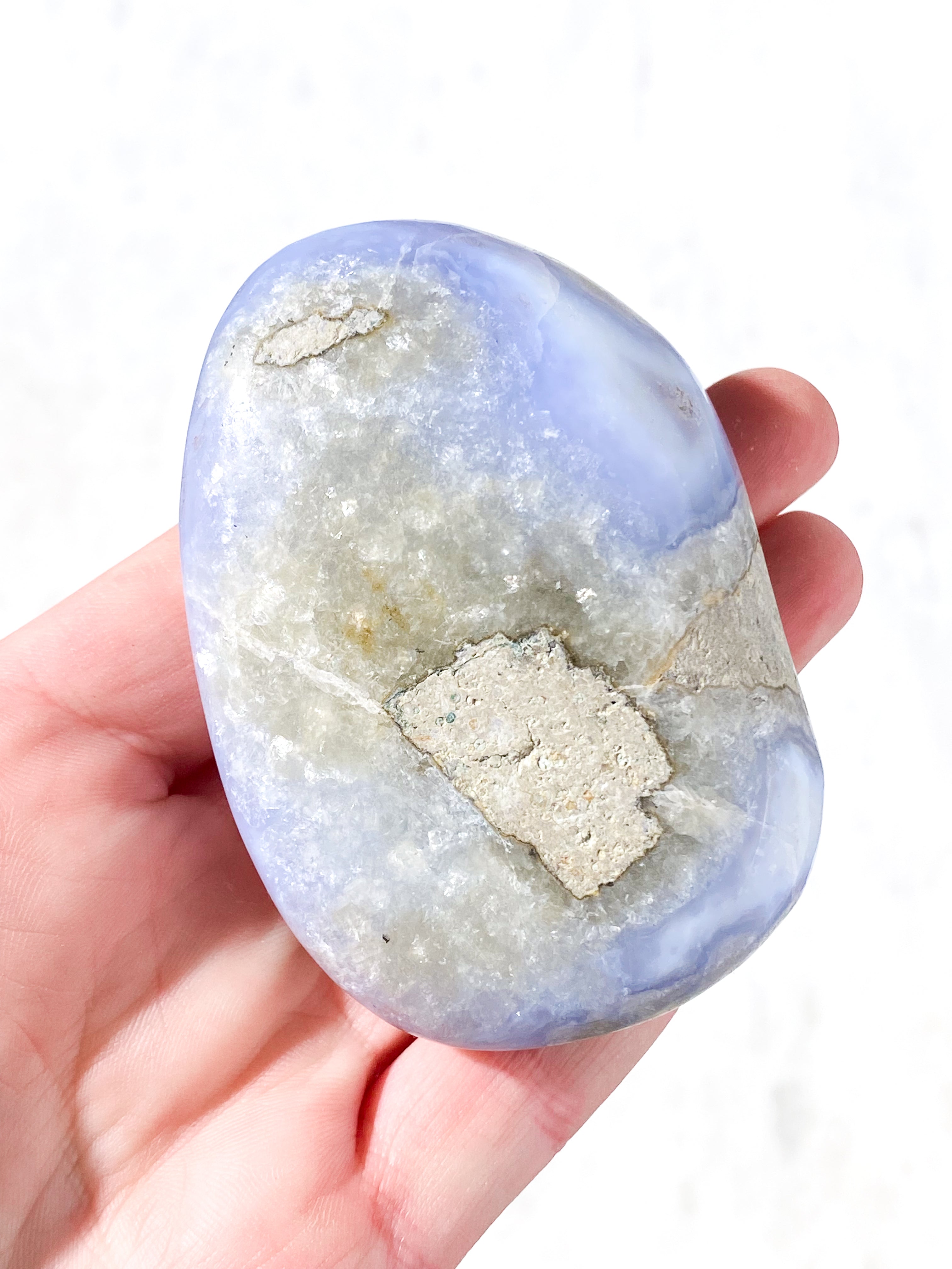 Druzy Poleret Blonde Agat (Nr. 6)