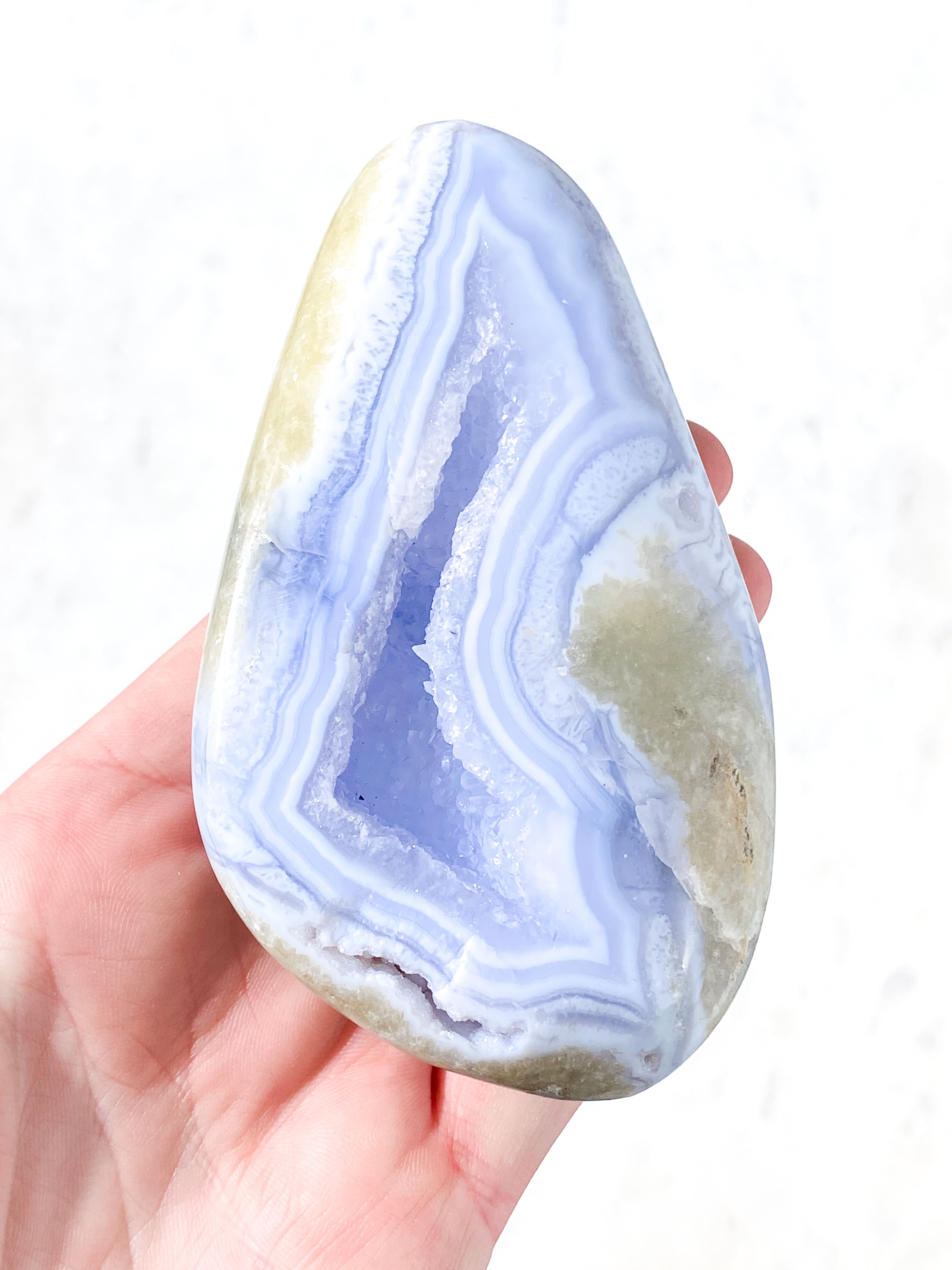 Druzy Poleret Blonde Agat (Nr. 7)