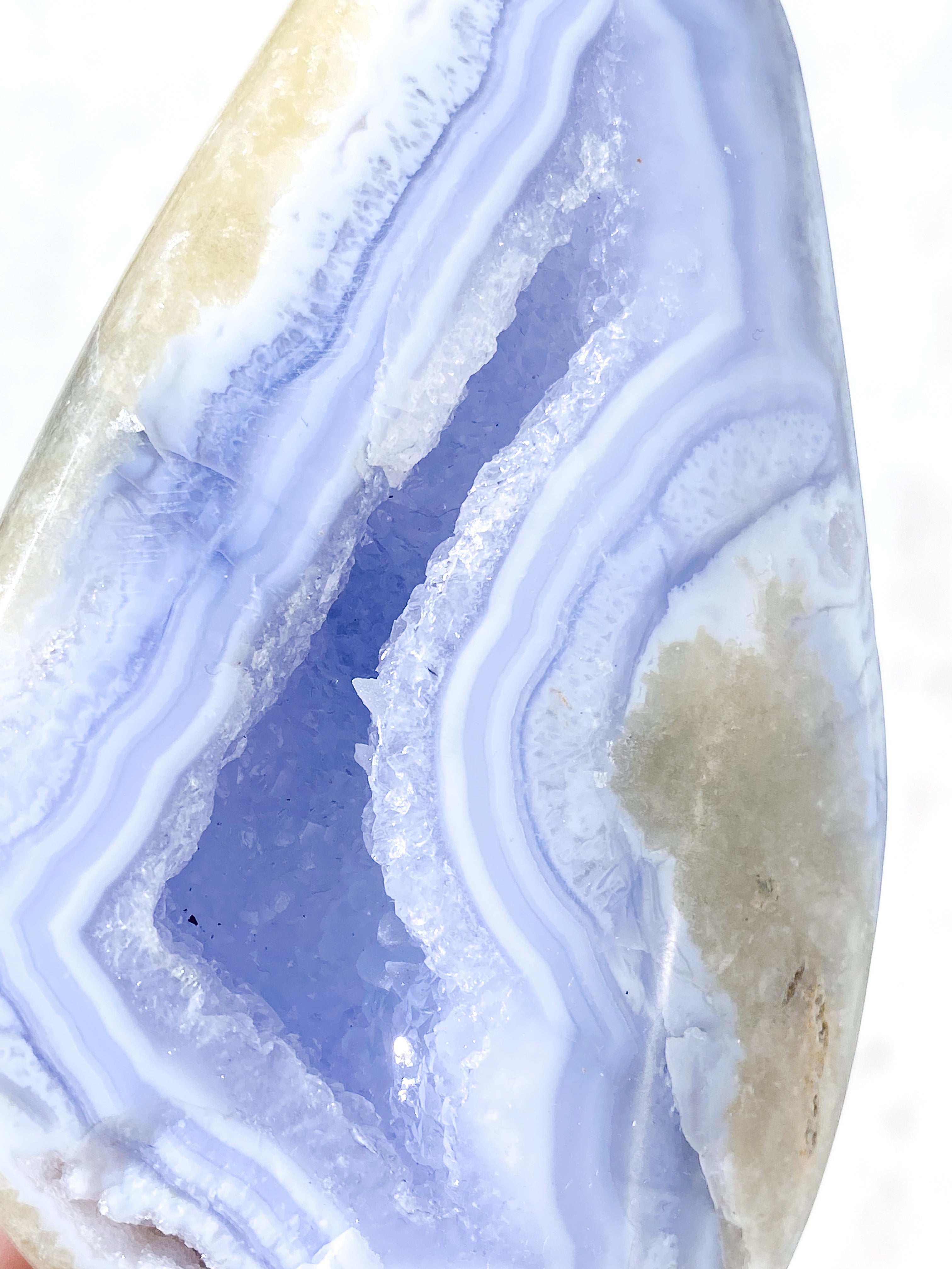 Druzy Poleret Blonde Agat (Nr. 7)