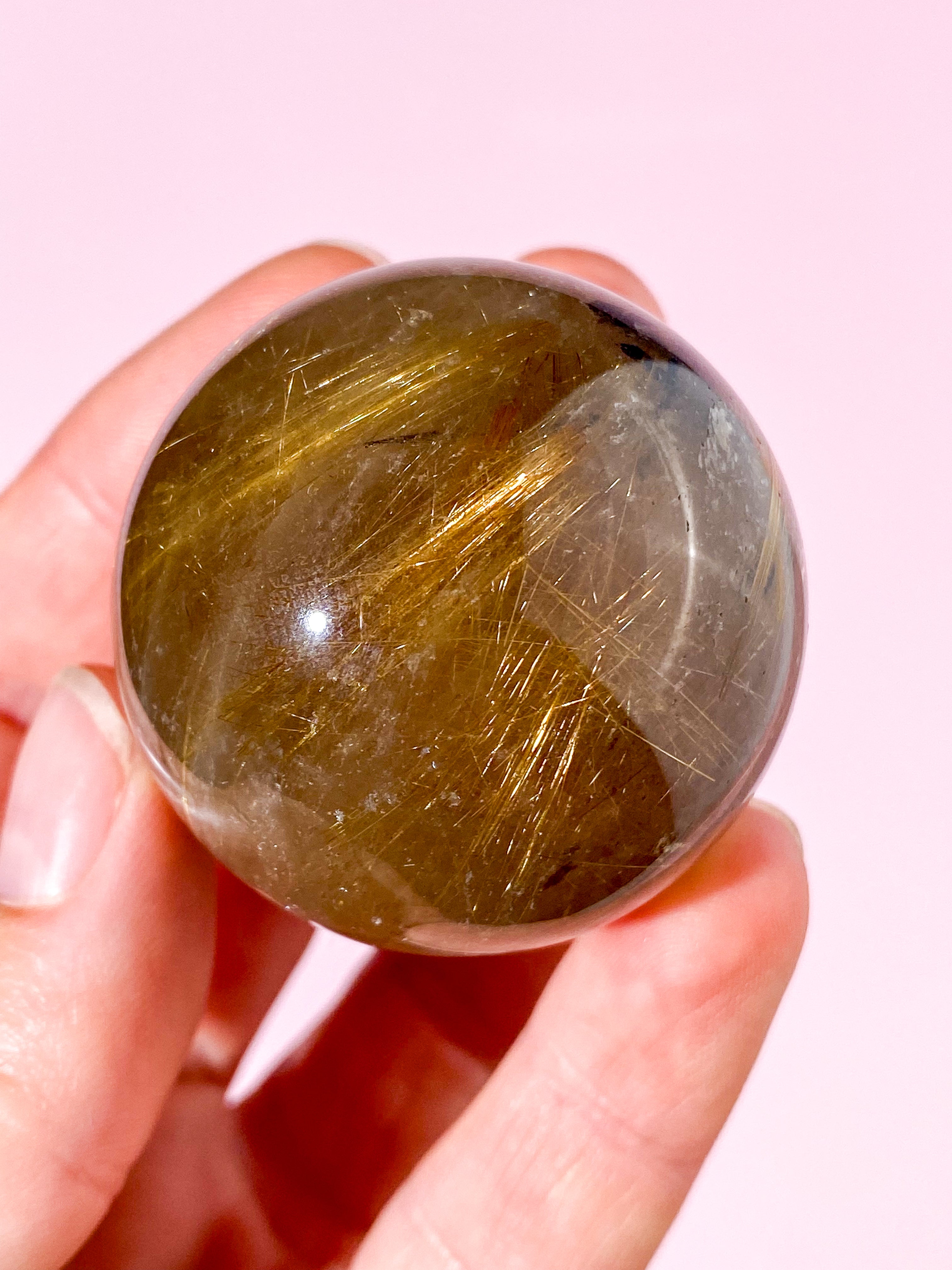 Guld Rutil Kvarts Kugle (Nr. 2)