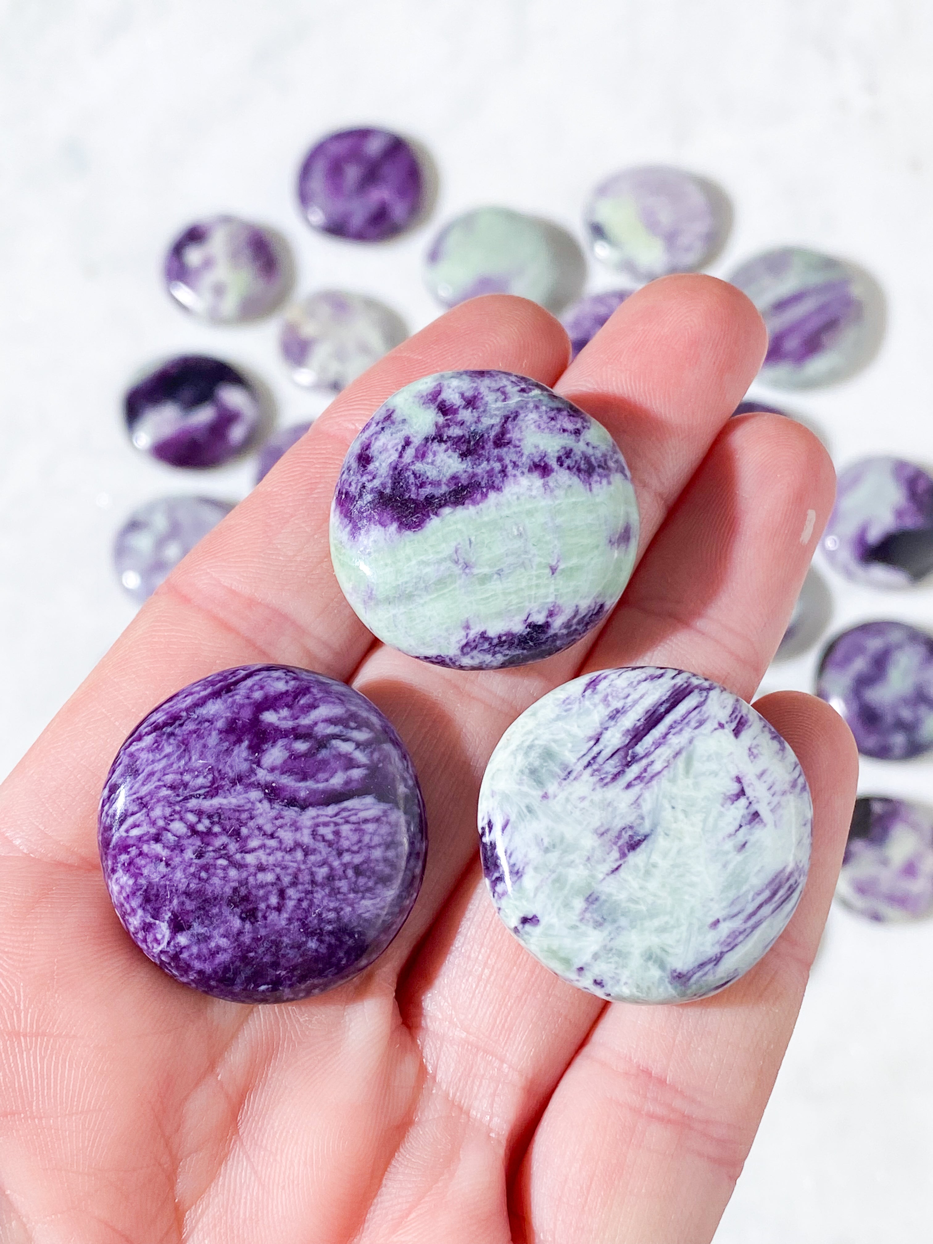 Kammererit Mini Disc (Flad Poleret Lommesten)