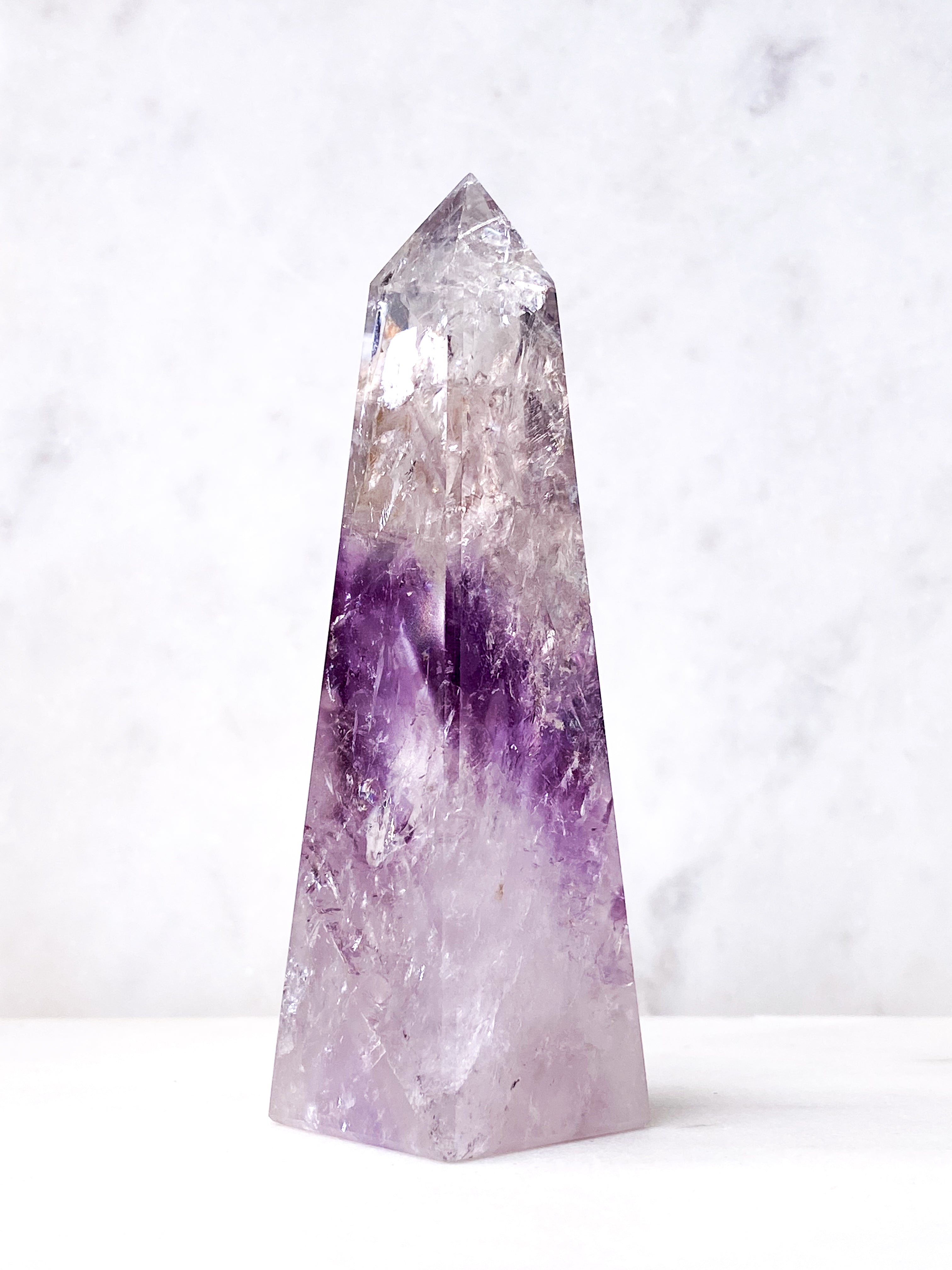 Smokey Fantom Ametyst Obelisk (Nr. 2)
