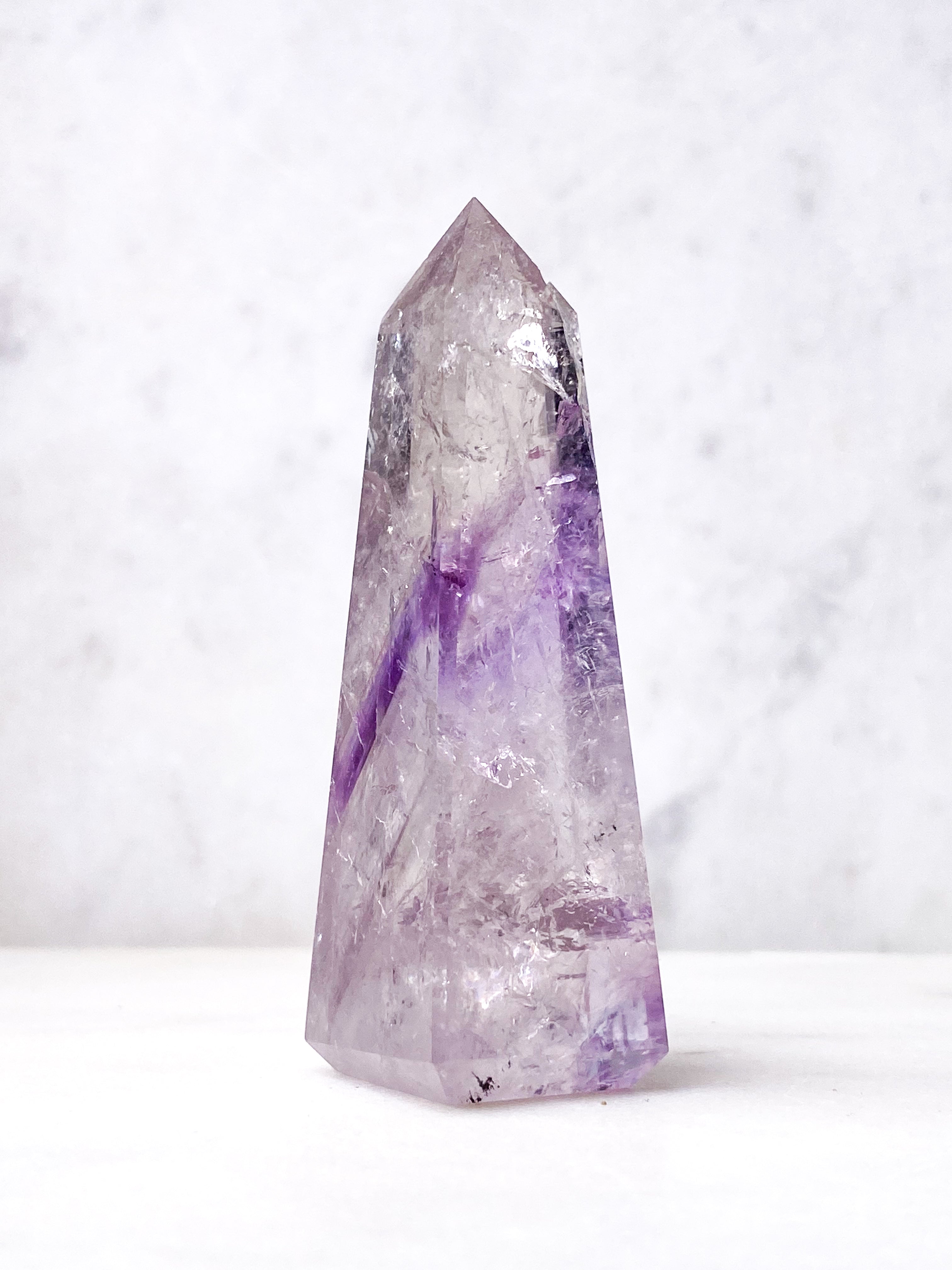 Smokey Fantom Ametyst Obelisk (Nr. 15)
