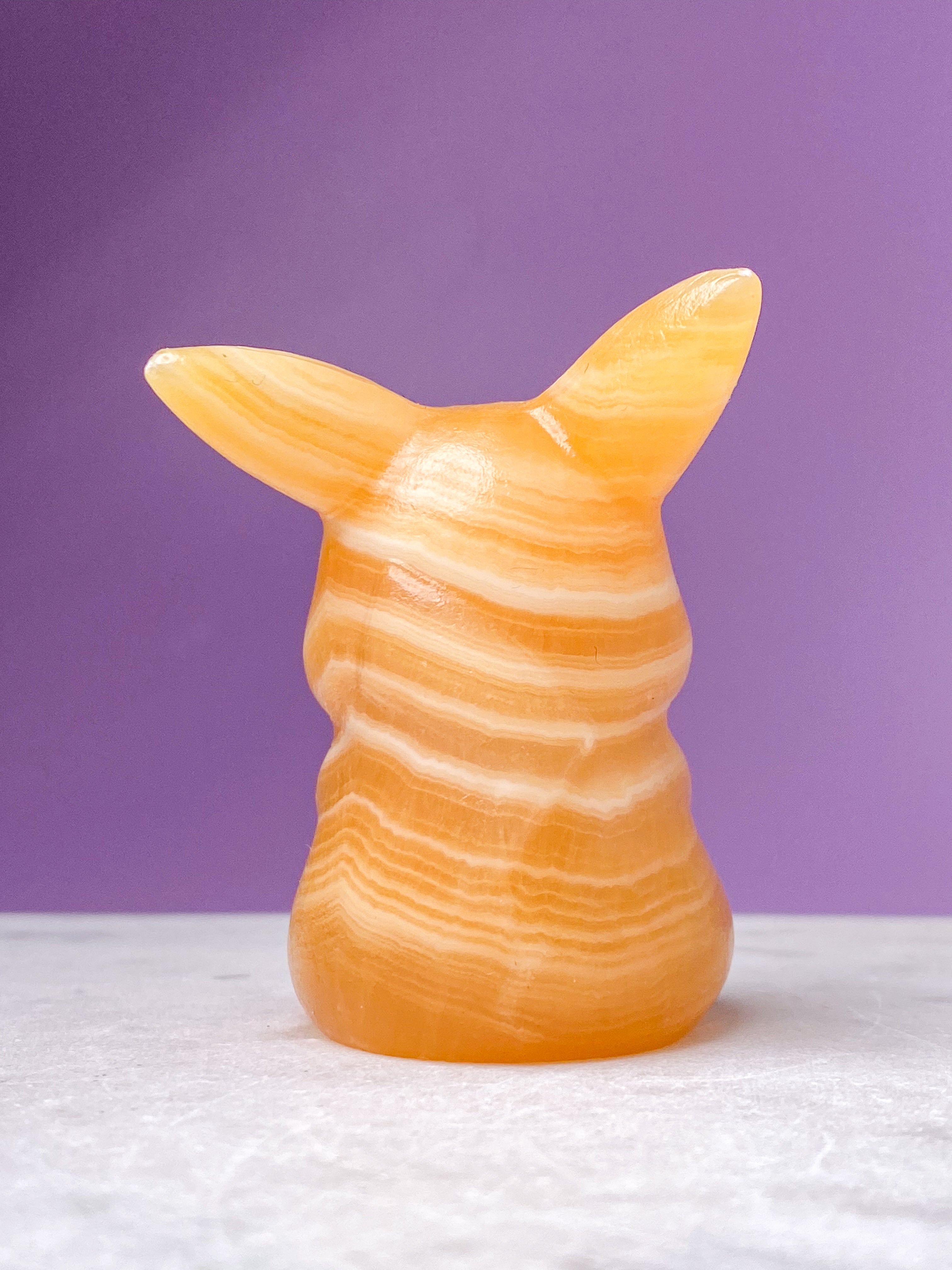 Orange kalcitpumpa med band