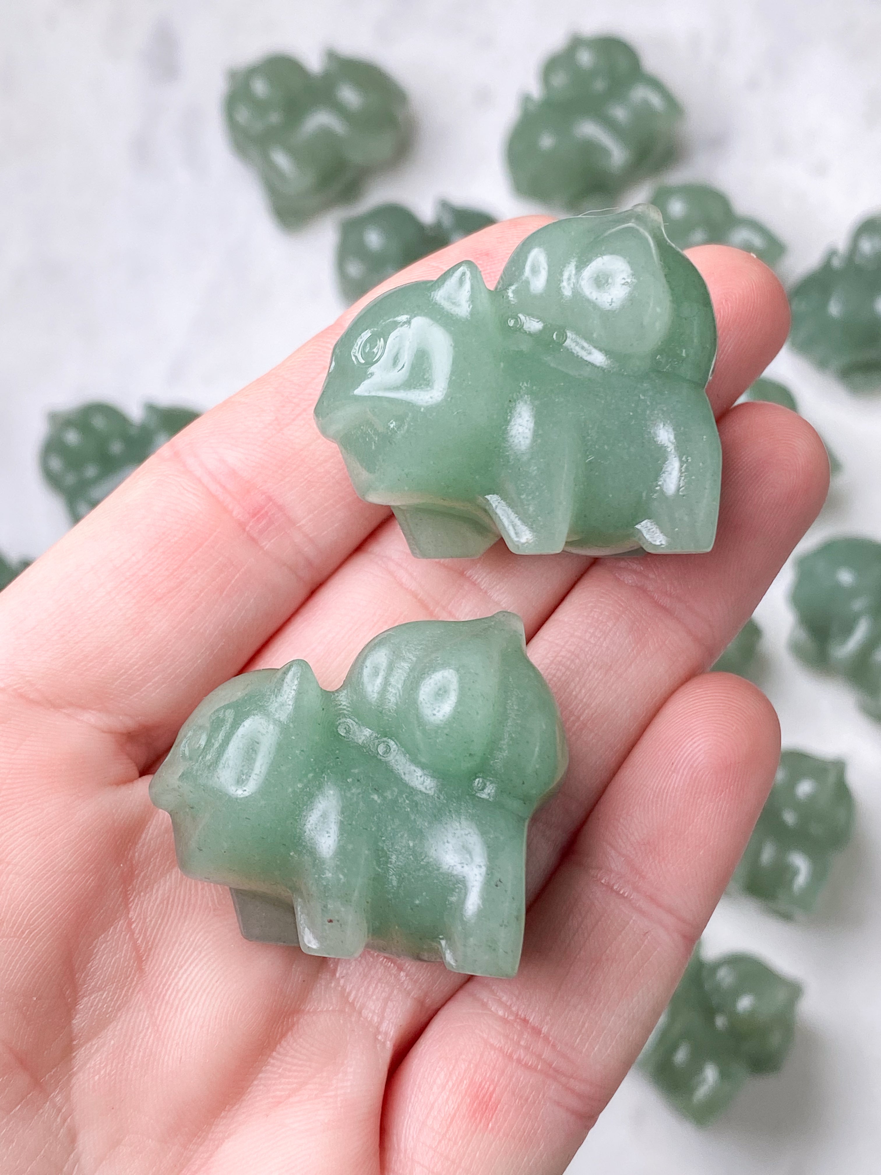 Grøn Aventurin Bulbasaur Mini