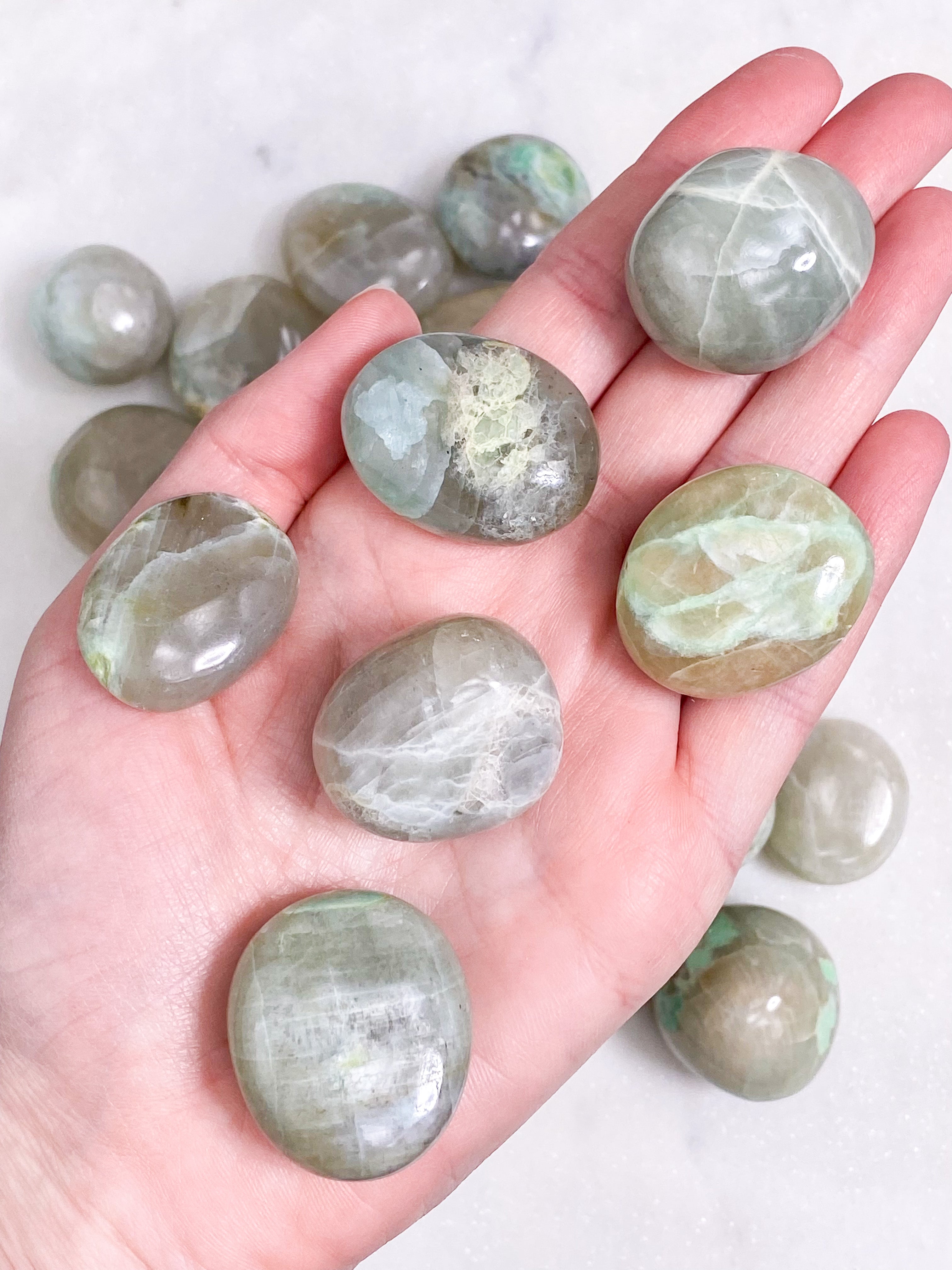 Green Moonstone Pocket Stone