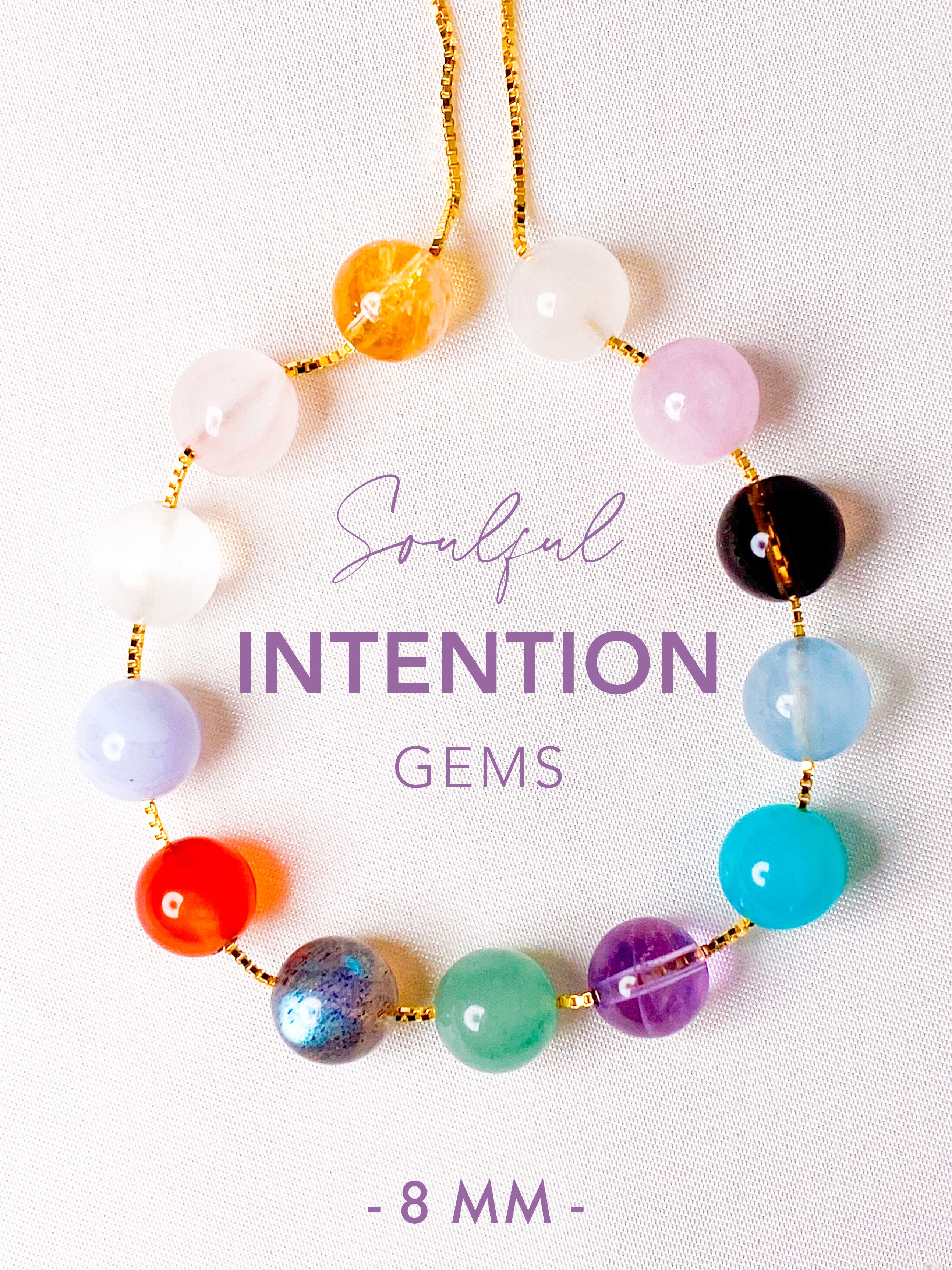 8 mm - Vedhæng - Intention Gems