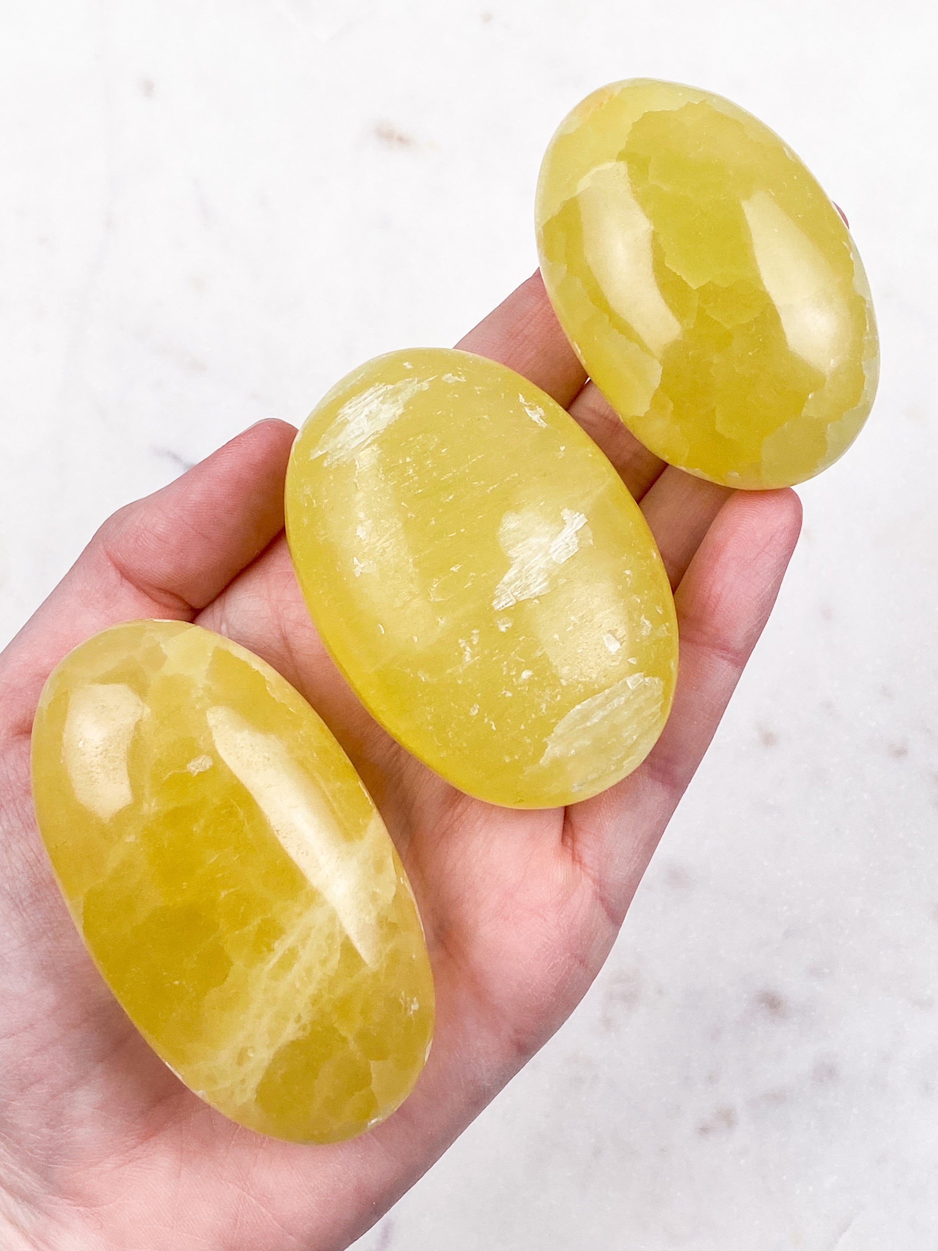 Lemon Calcit Palmstone