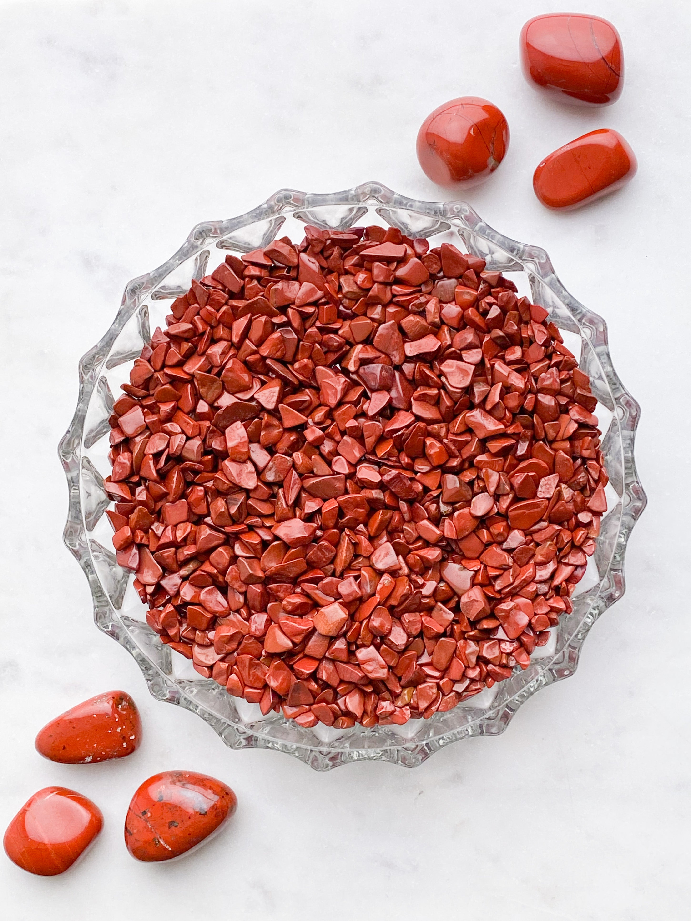Rød Jaspis Chips (250 Gram)