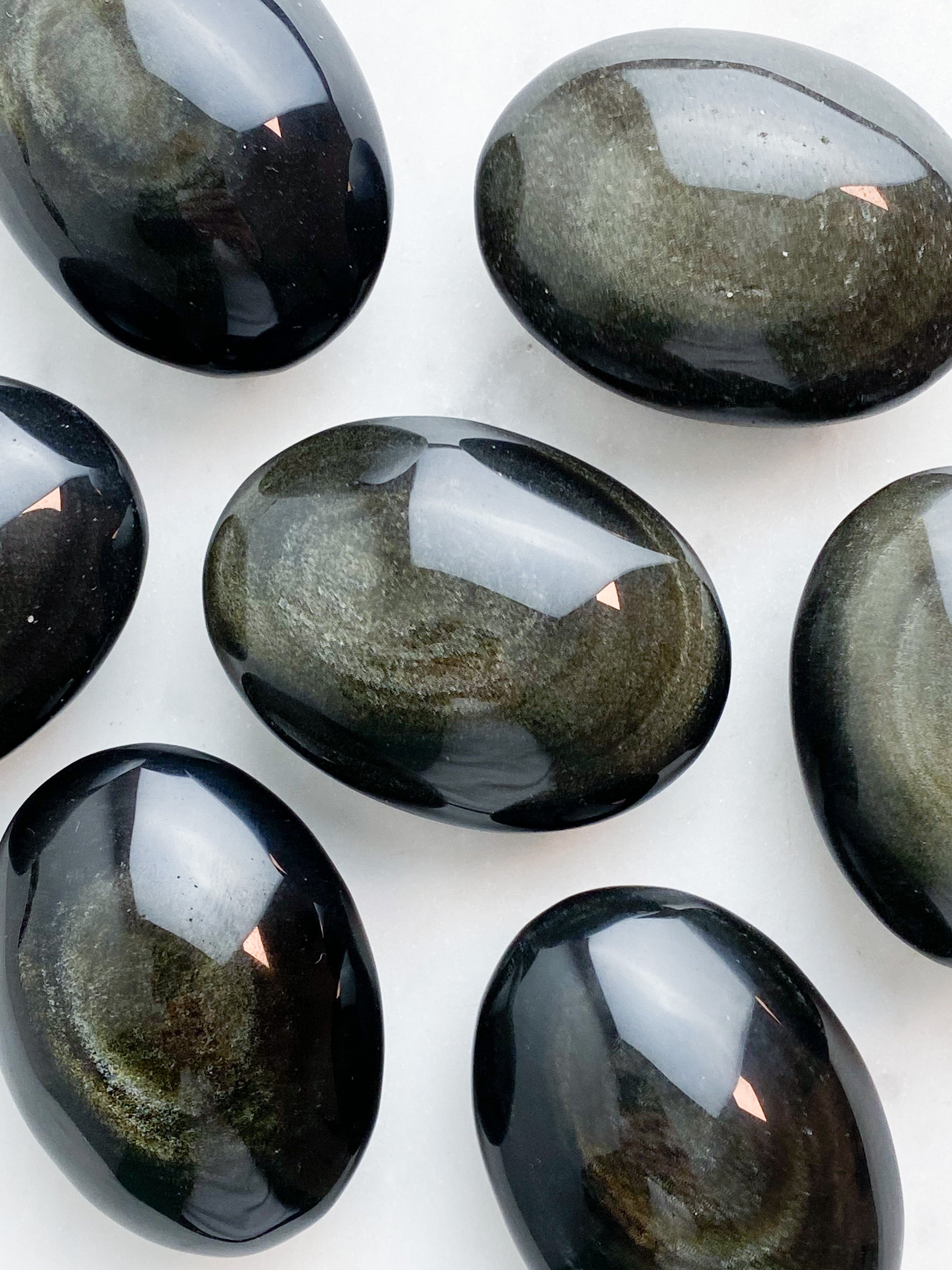Guld Obsidian Palmstone